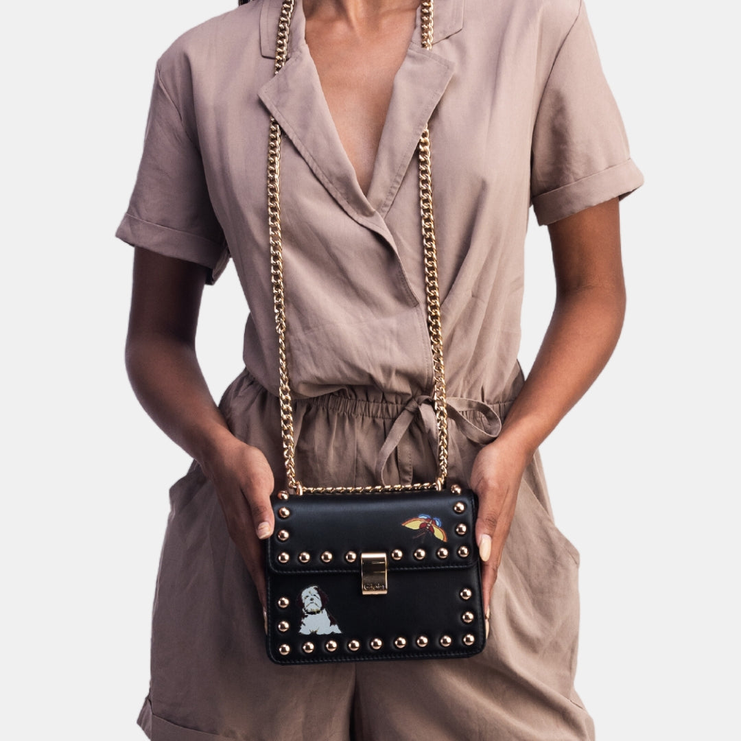 Srina Sling Bag#Color_Black