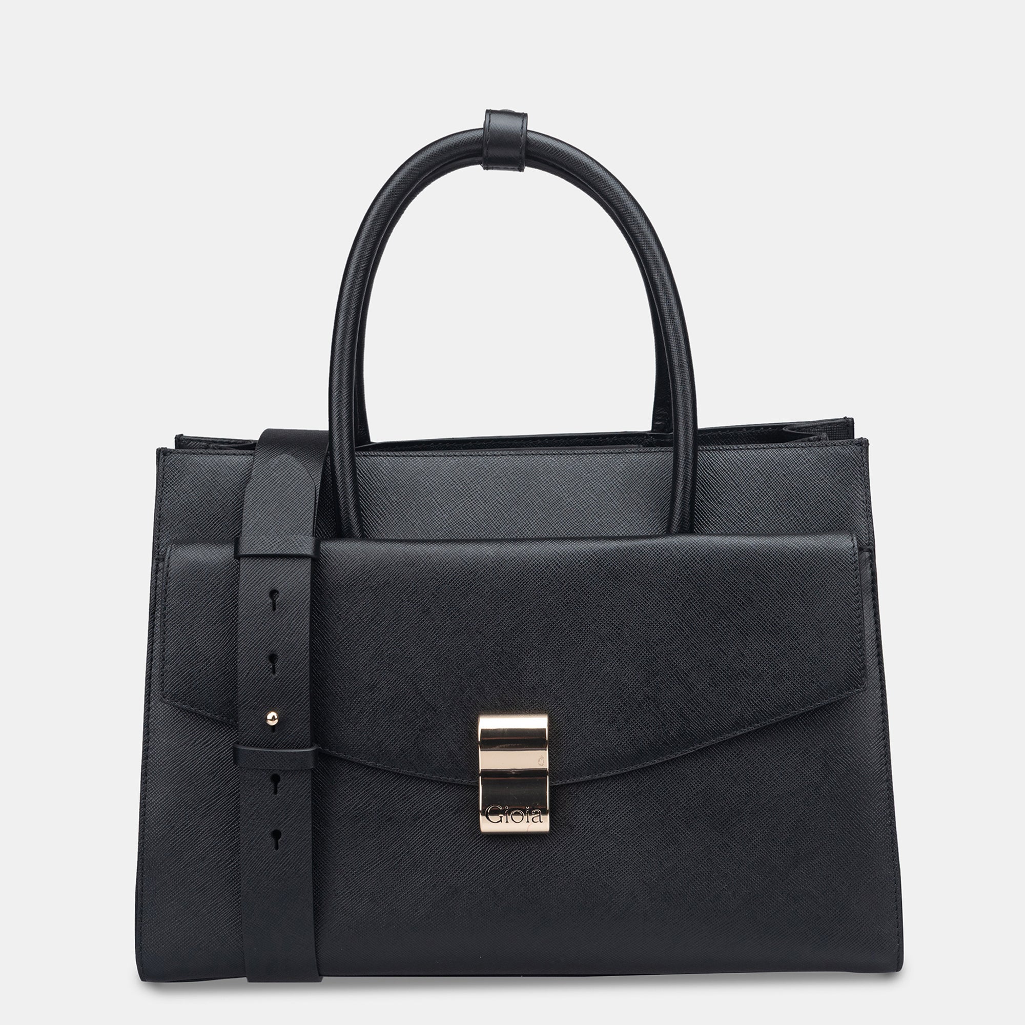 Saffiano Bold Work Bag#Color_Black