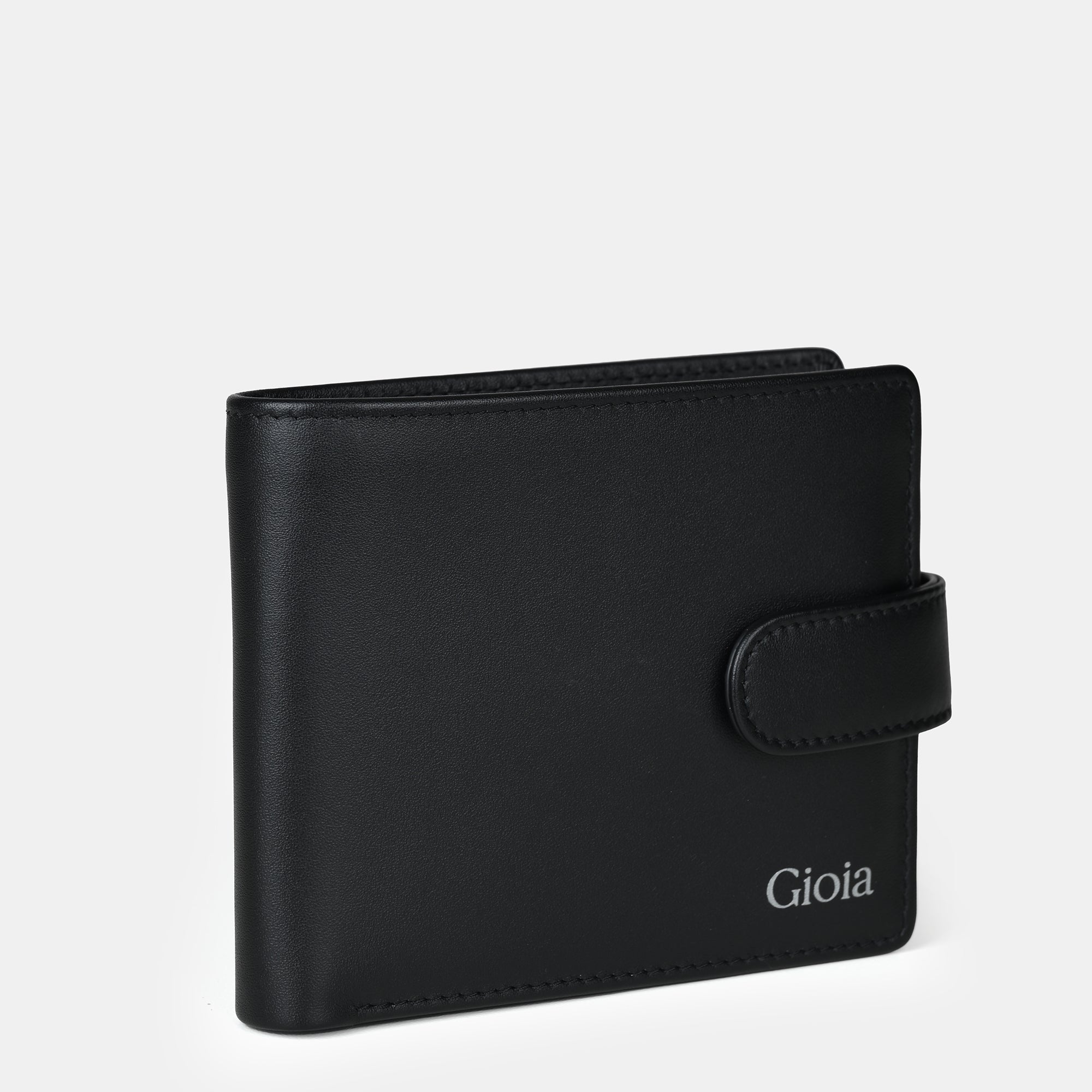 Multi Slot Leather Card Case#Color_Black