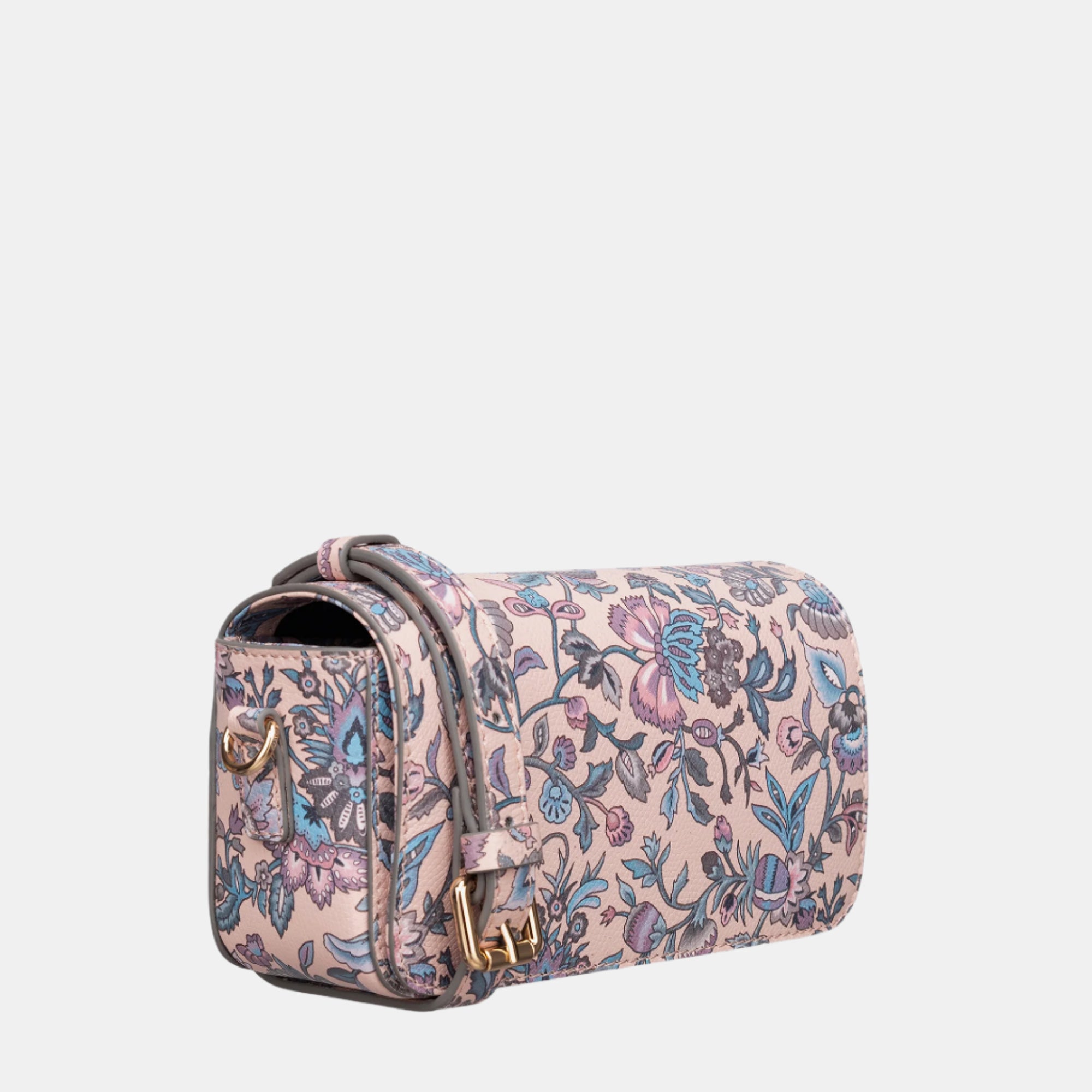 Alice mini crossbody#Color_Pink Grey