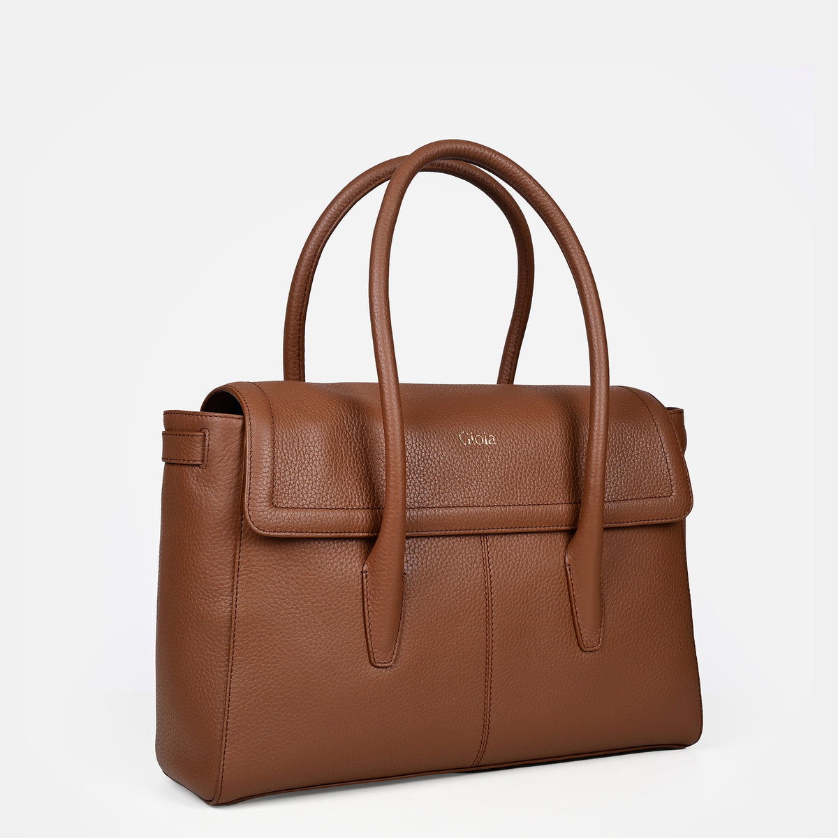 Anna Flapover Tote#Color_Tan