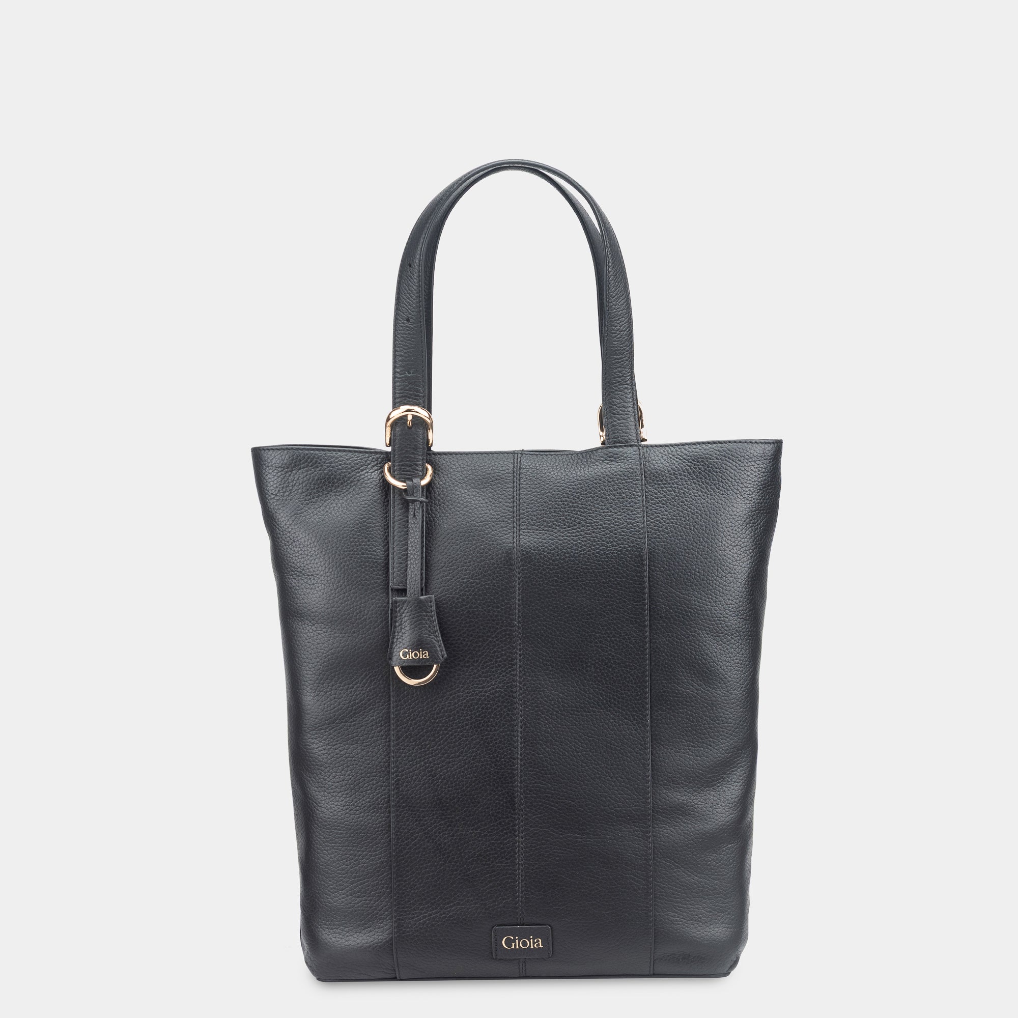 Anna top zip tote#Color_Black