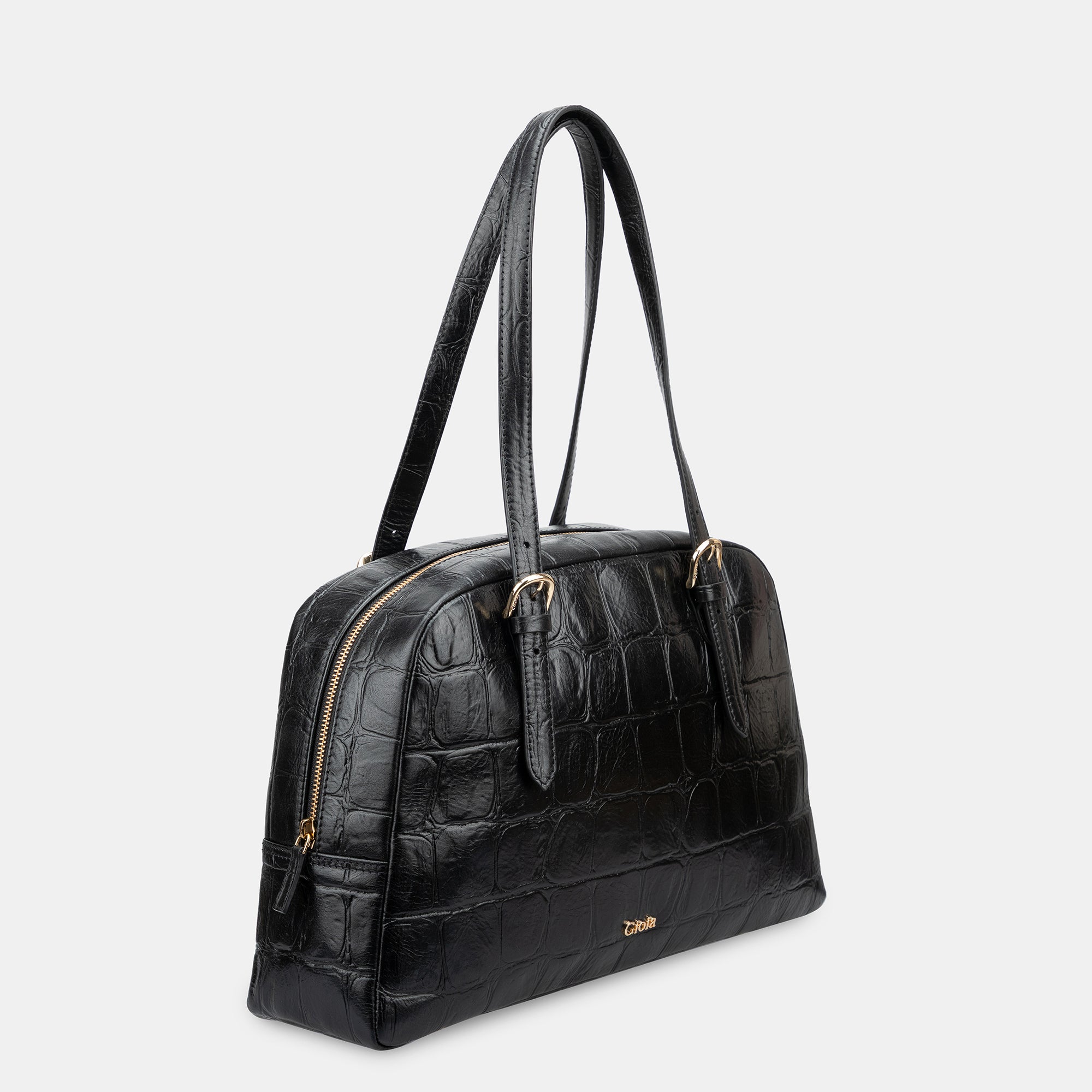 Claire Medium Shoulder Bag#Color_Black