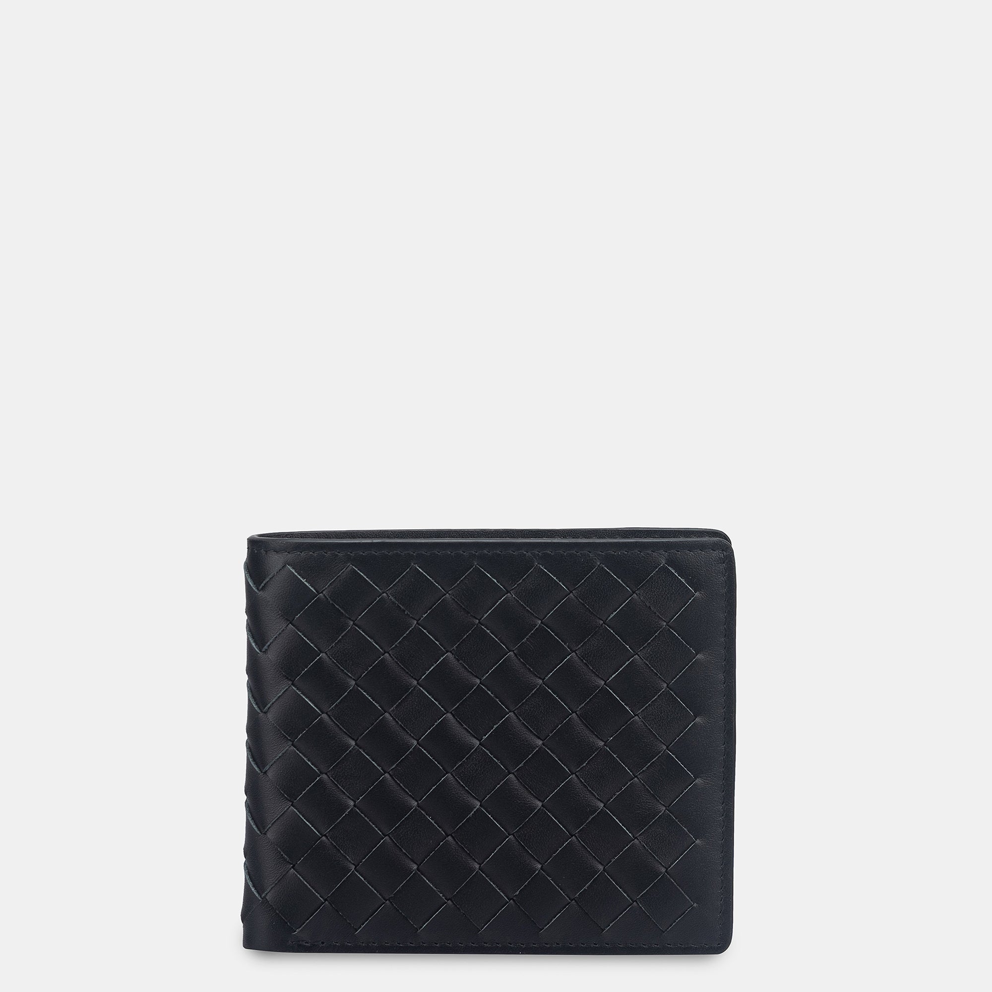 Enzo Woven Bifold Wallet 8cc#Color_Black