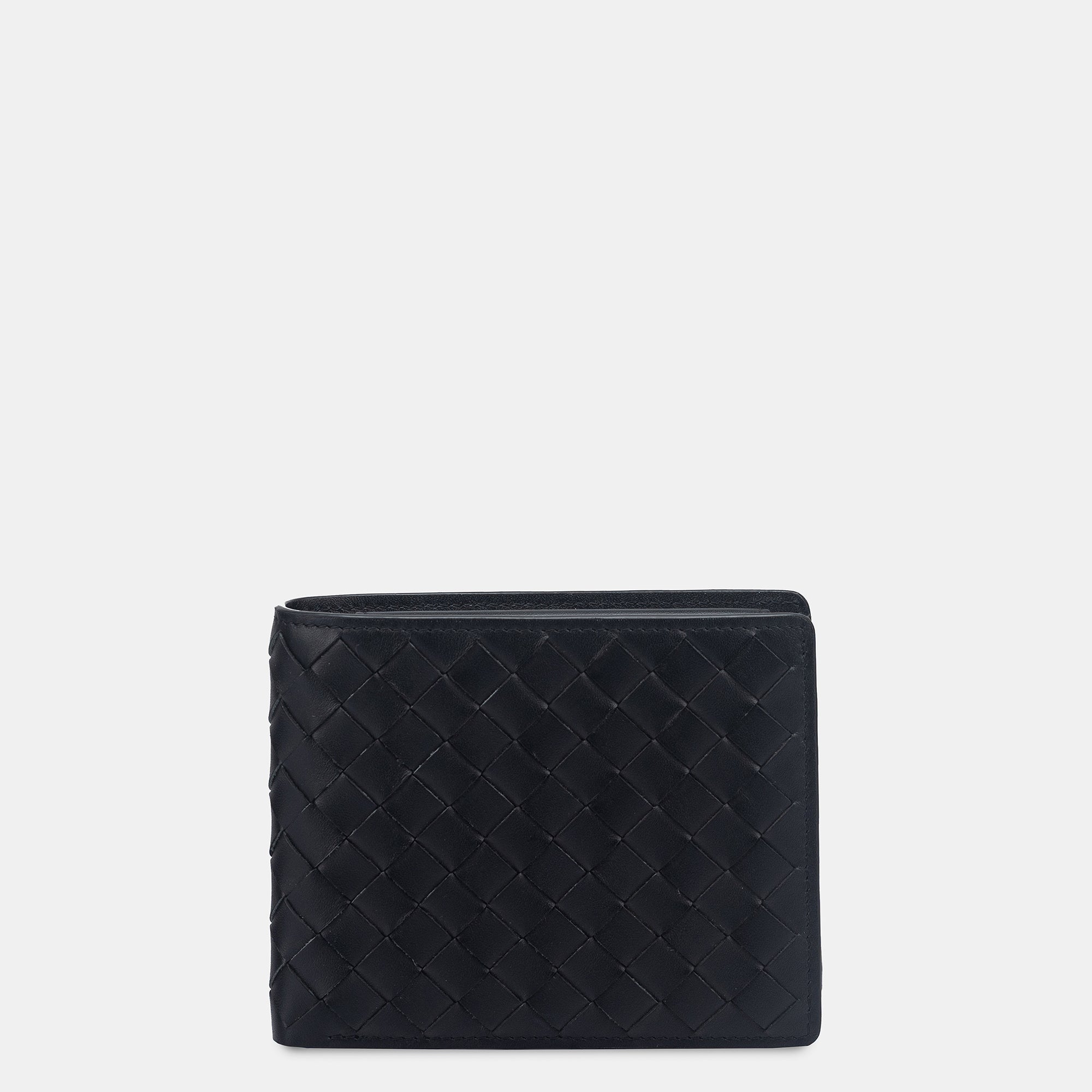 Enzo Woven Bifold Wallet with Coin Case 3cc#Color_Black