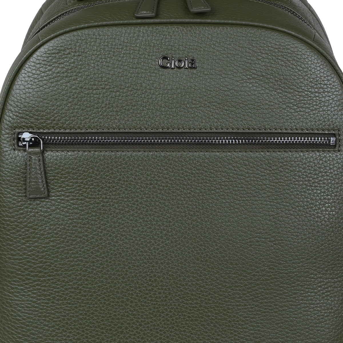 Mario Leather Backpack#Color_Olive
