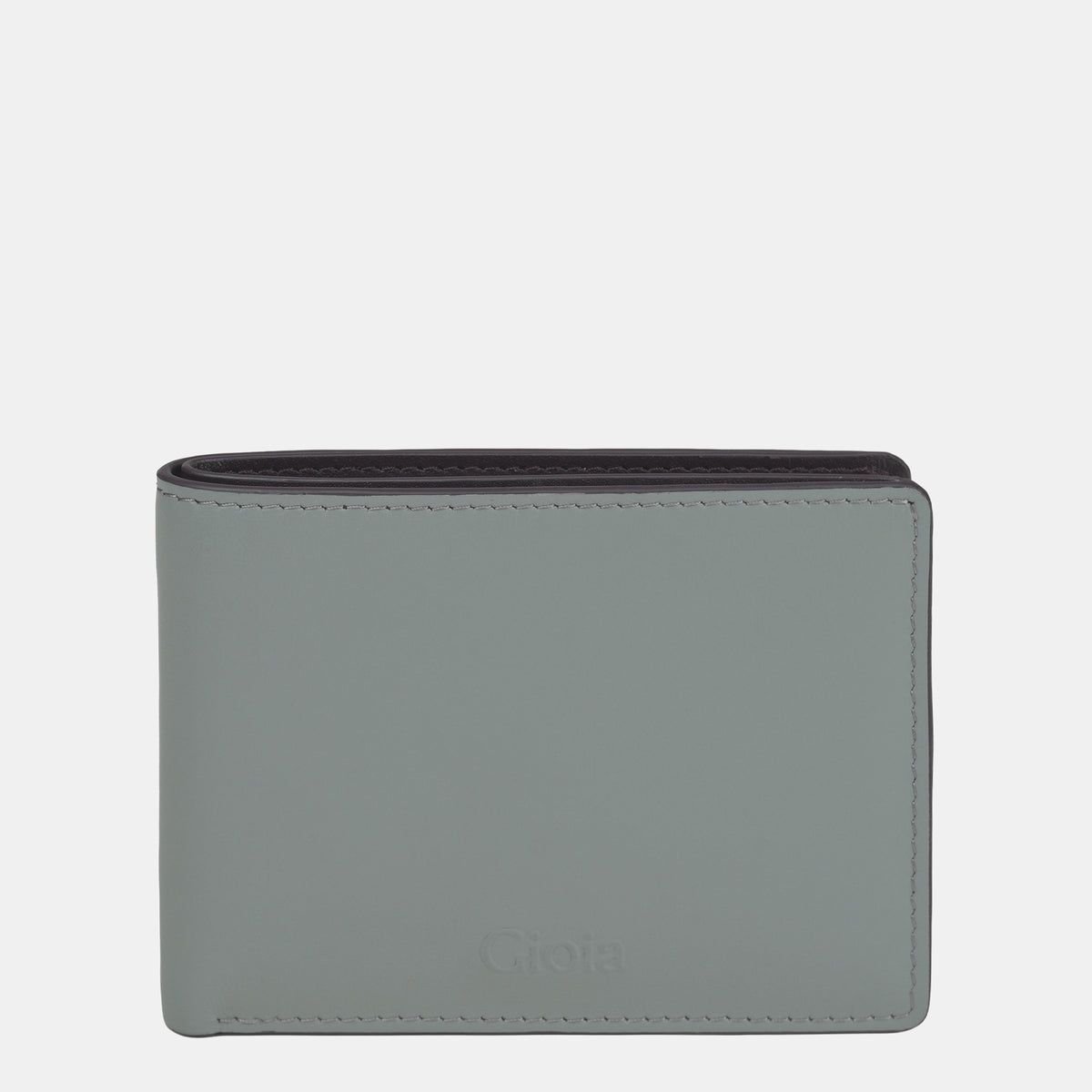 Multi-Color Mini Bifold Wallet 6cc#Color_Grey-brown