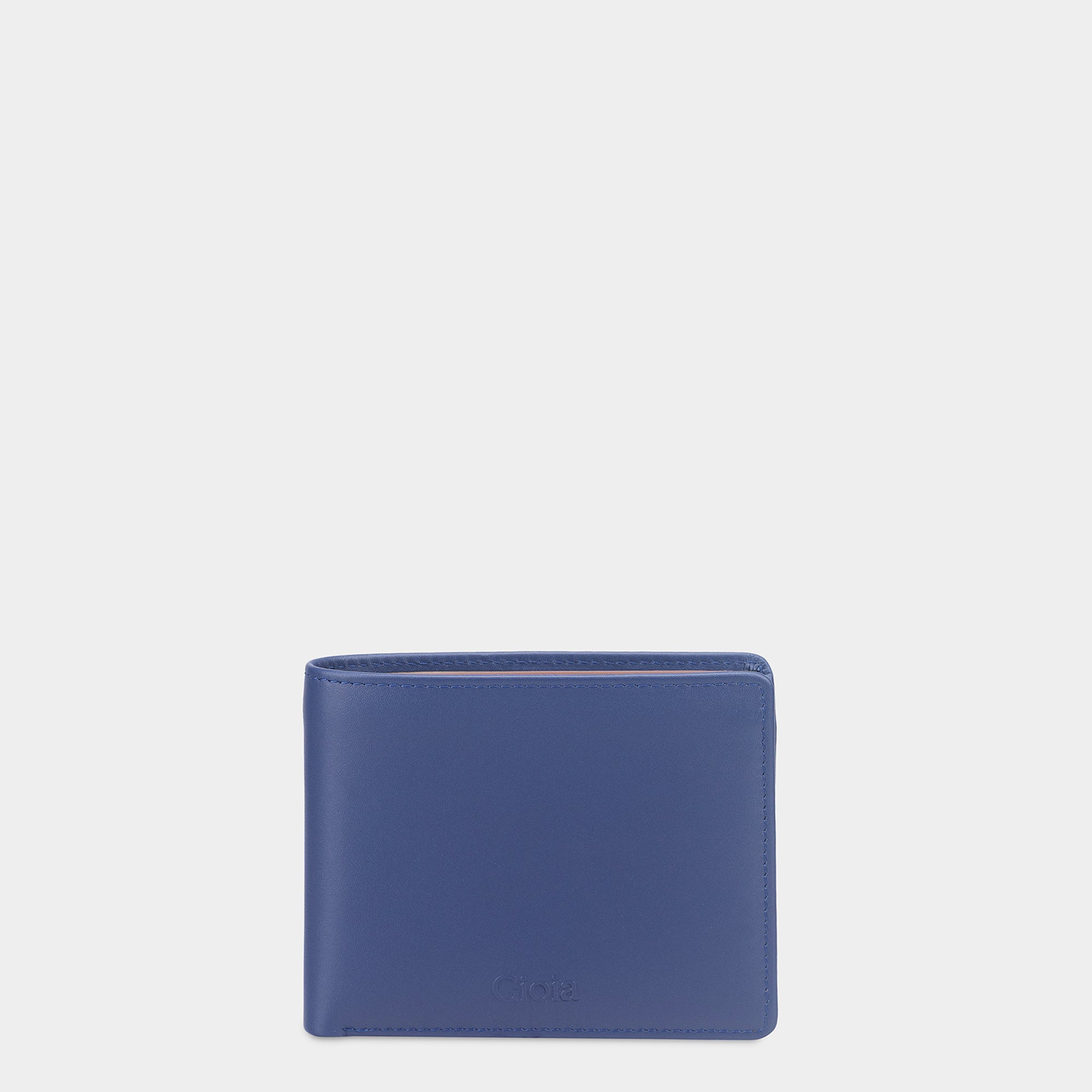 Multi-Color Bifold Wallet with Coin Case 3cc#Color_Blue