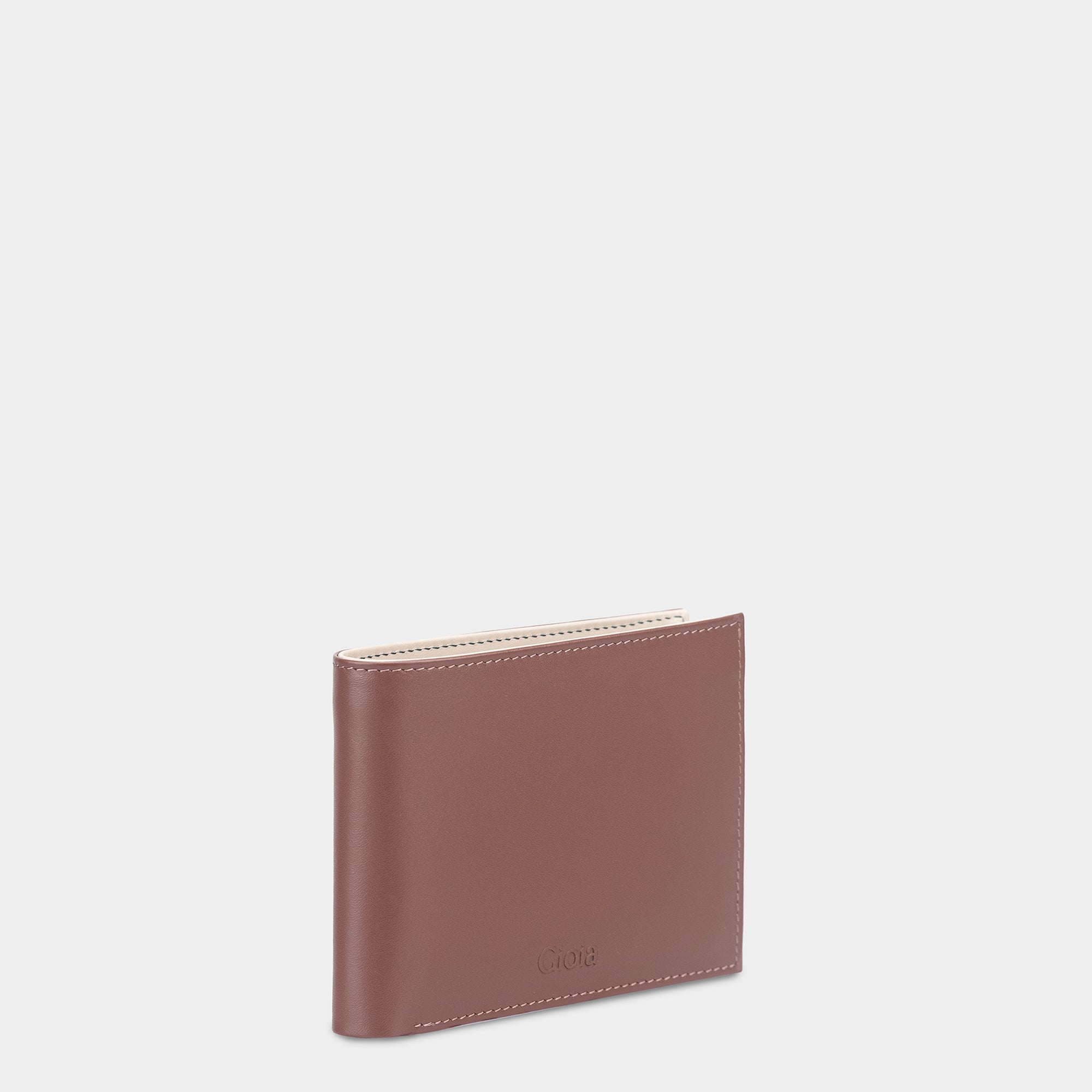 Multi-Color Bifold Wallet with Coin Case 3cc#Color_Walnut