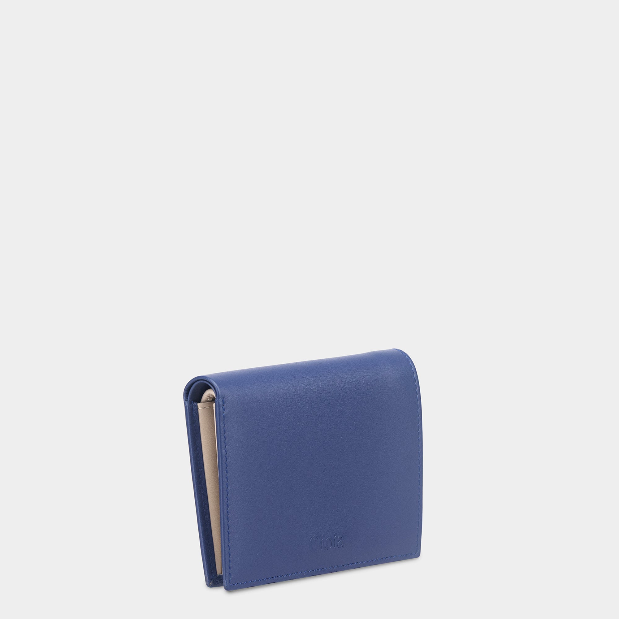 Multi-Color Mini Bifold Wallet with Coin Case 4cc#Color_Blue