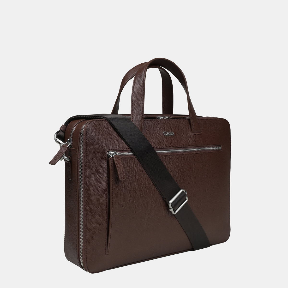 Saffiano Briefcase#Color_Tan