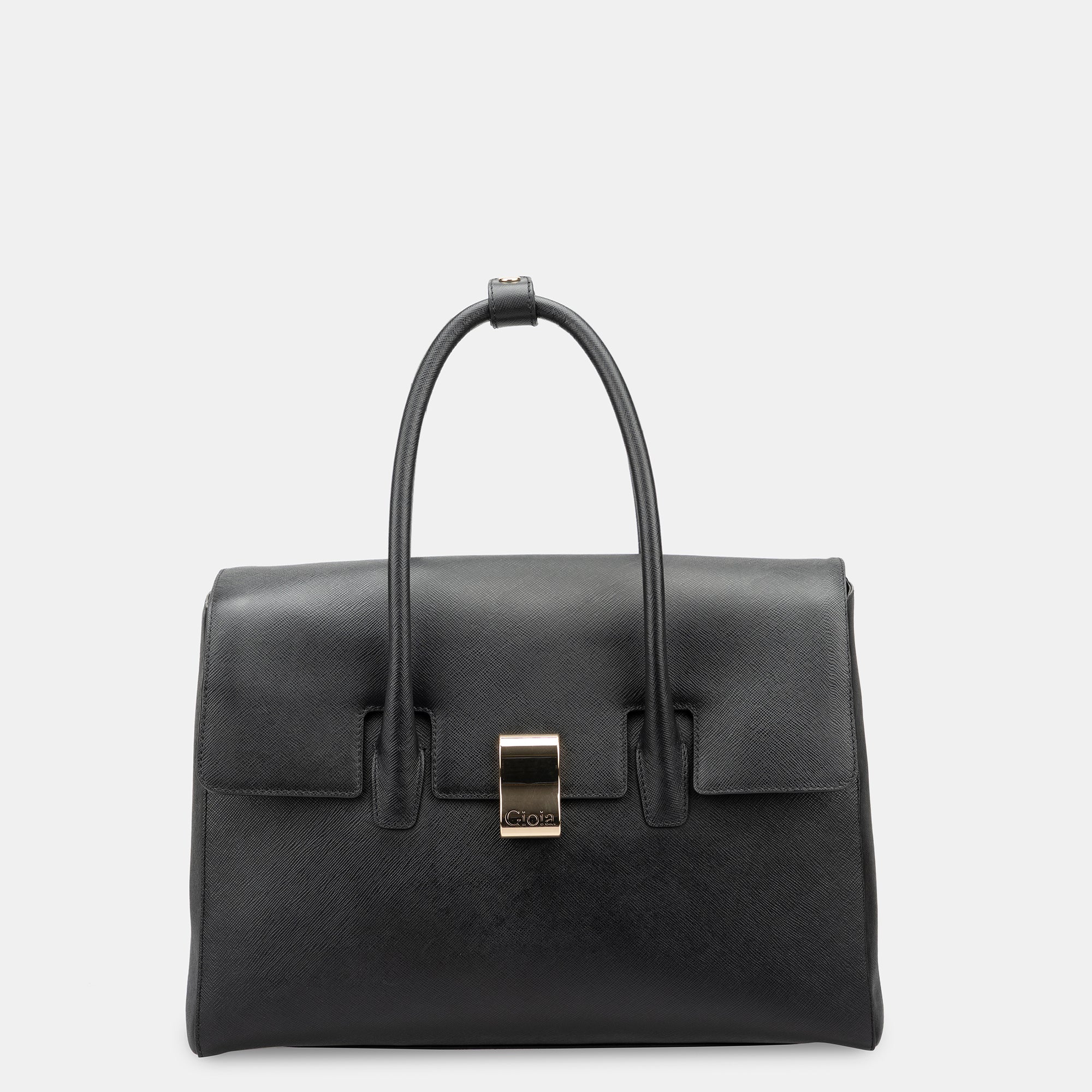 Saffiano Work Bag#Color_Black