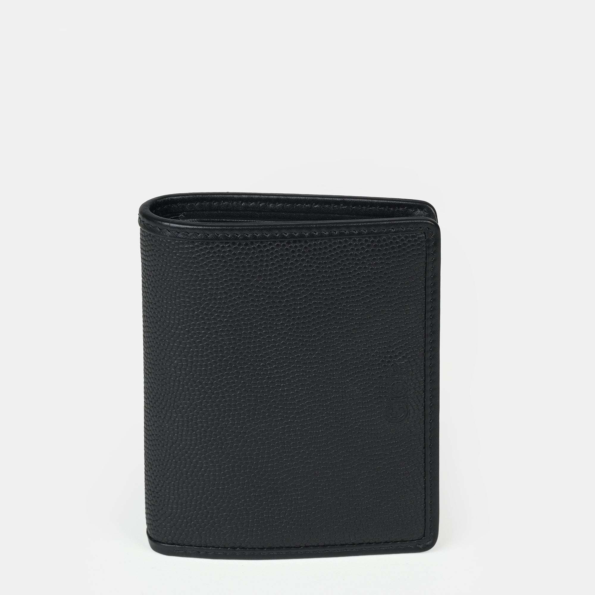 Enzo Bifold Wallet 4 cc with Coin Case#Color_Black