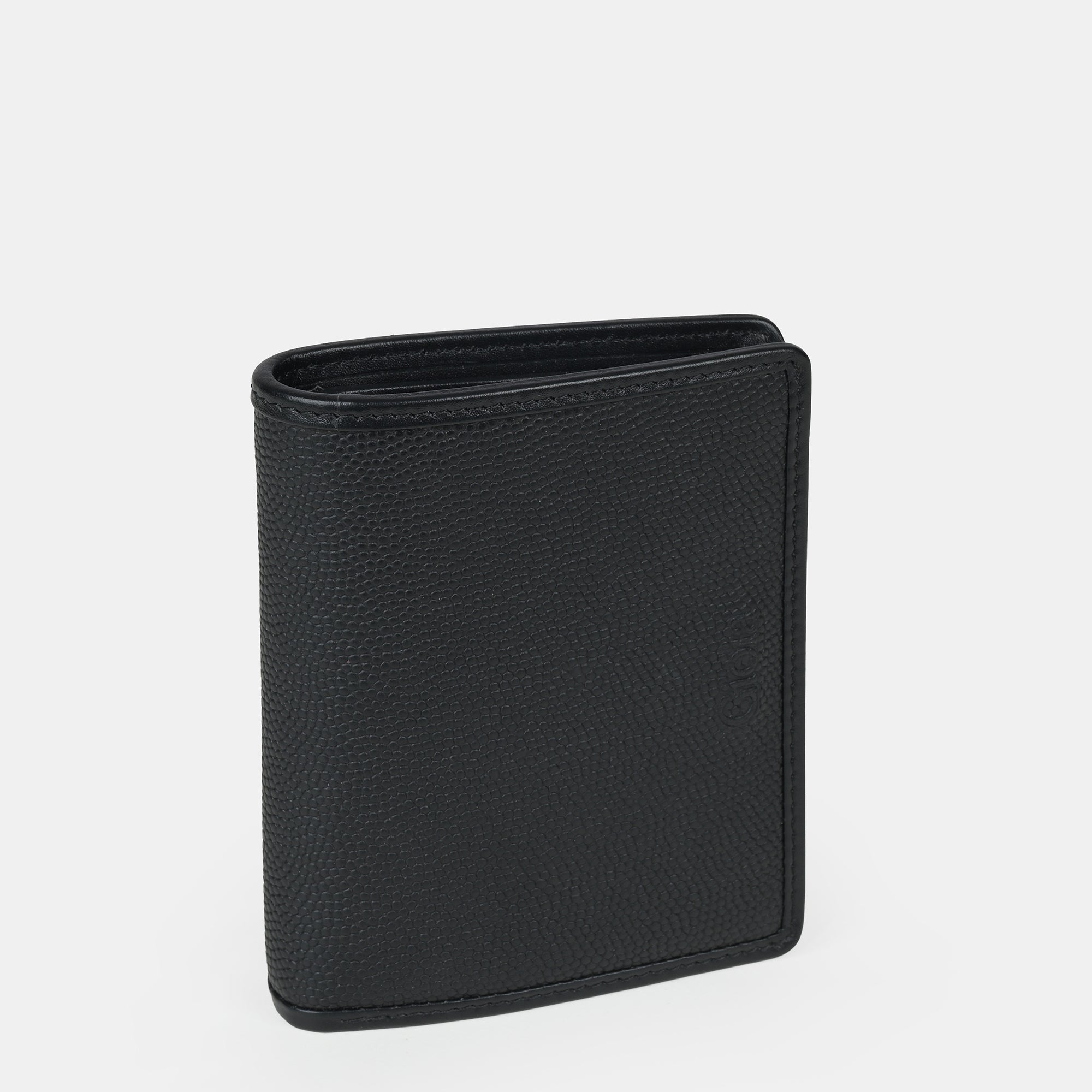Enzo Bifold Wallet 4 cc with Coin Case#Color_Black