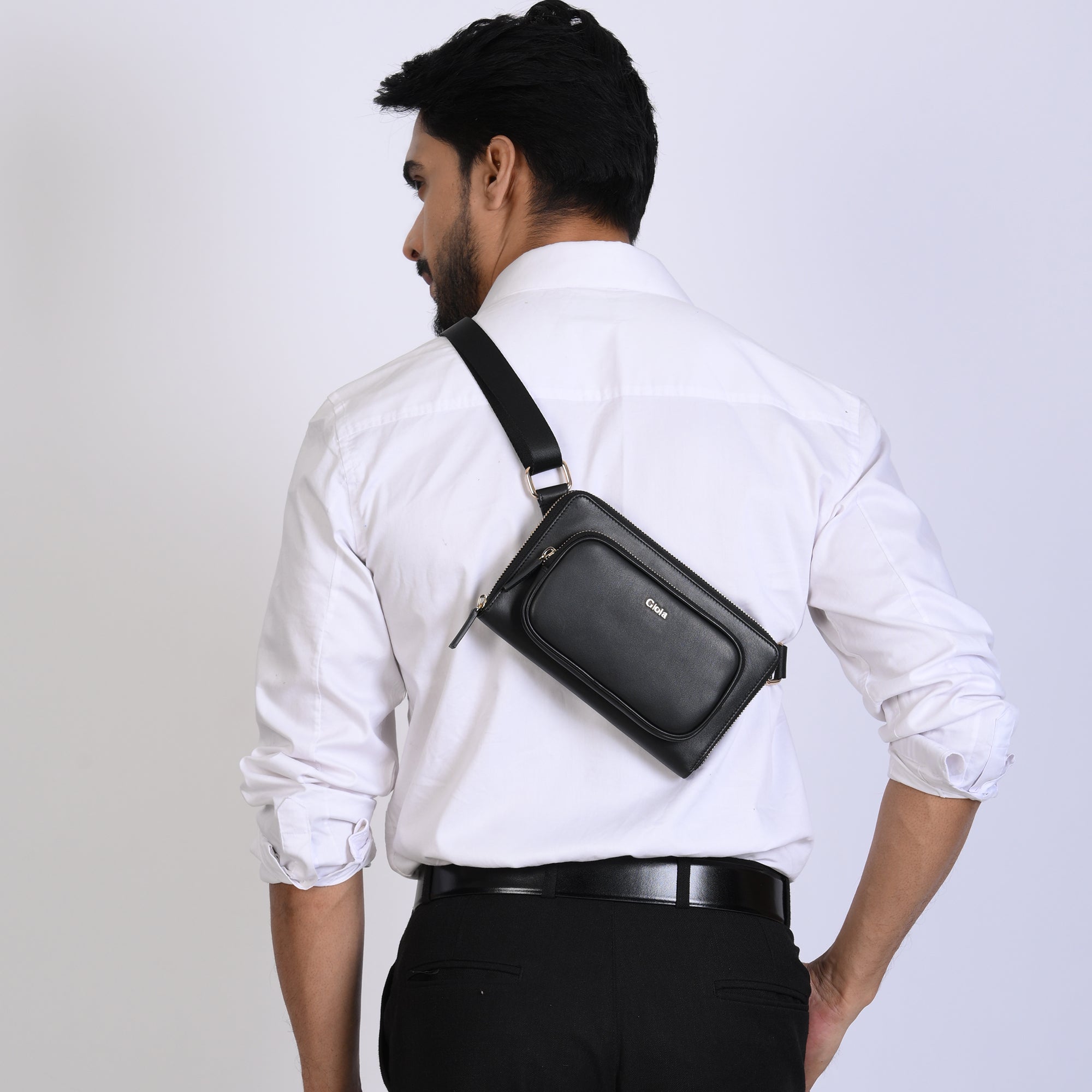 Louis Nappa Leather Travel Crossbody Wallet