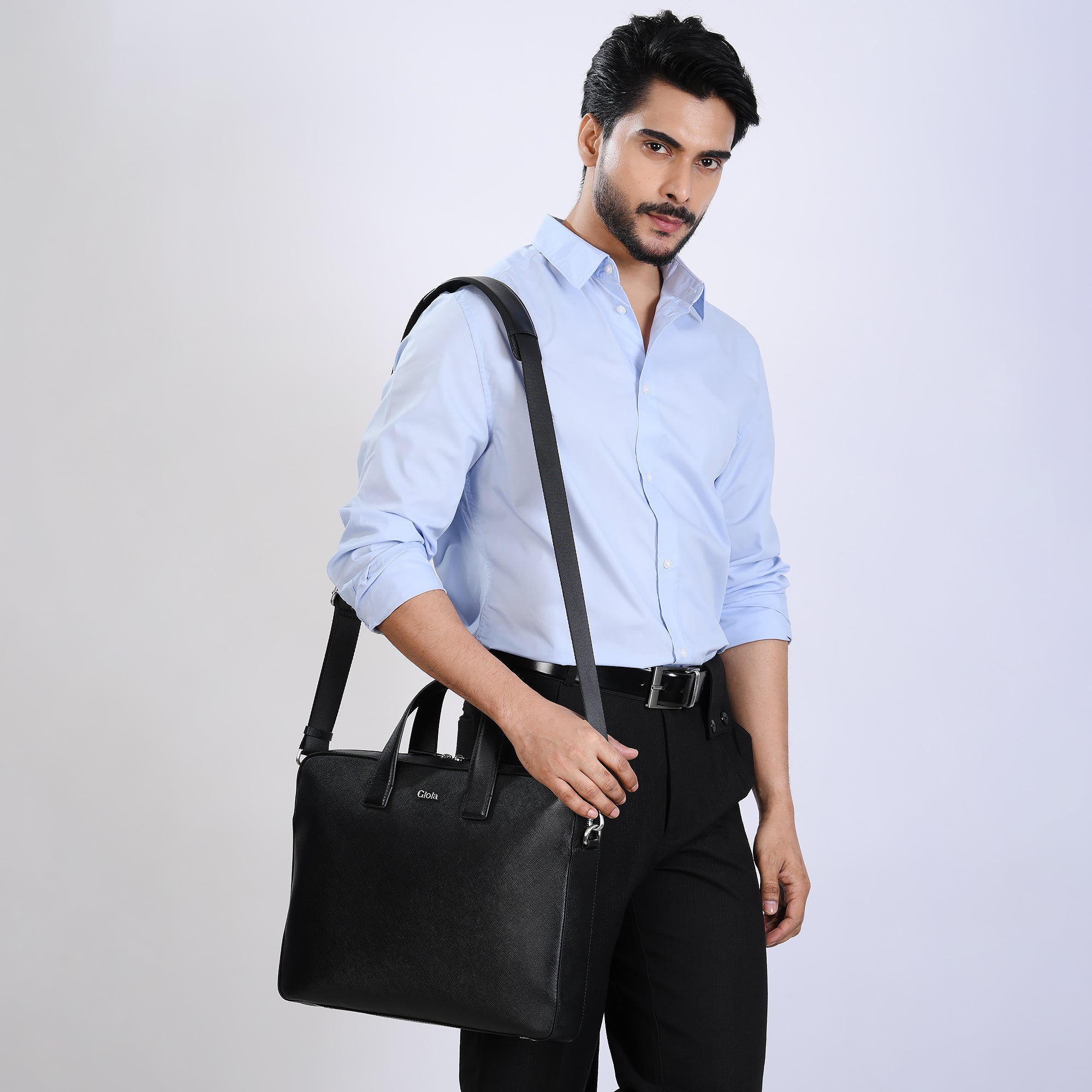 Saffiano Leather Laptop Bag