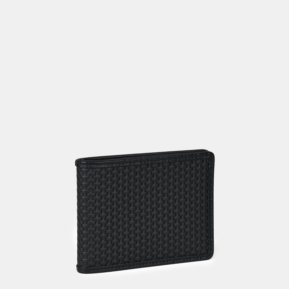 Italian Textured Leather Mini Bifold Wallet 6cc