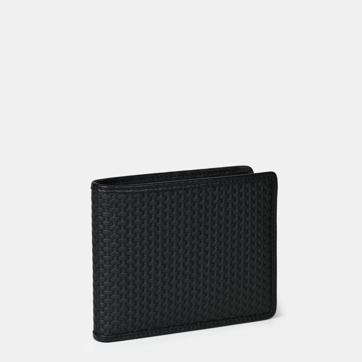Italian Textured Leather Bifold Wallet 10 cc with ID Insert
