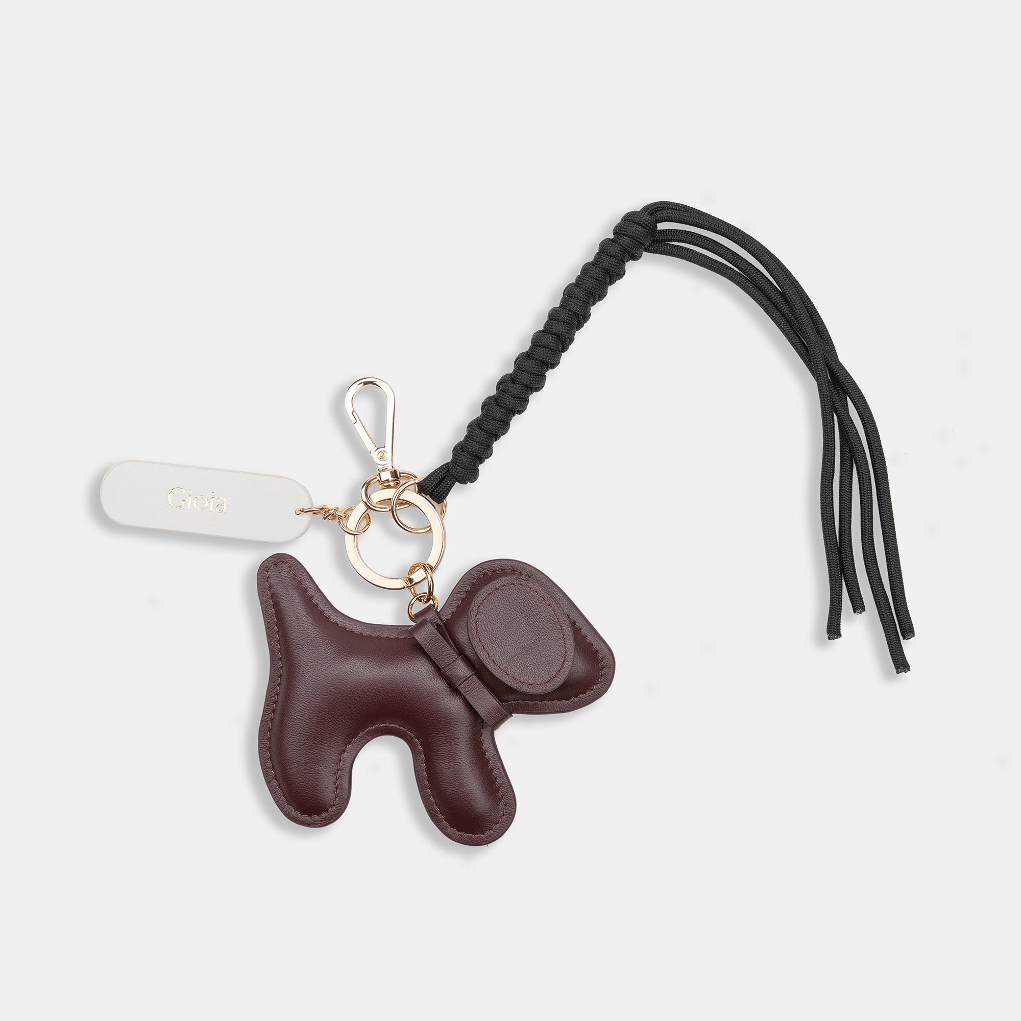 Lucy Keychain Charm#Color_Burgandy