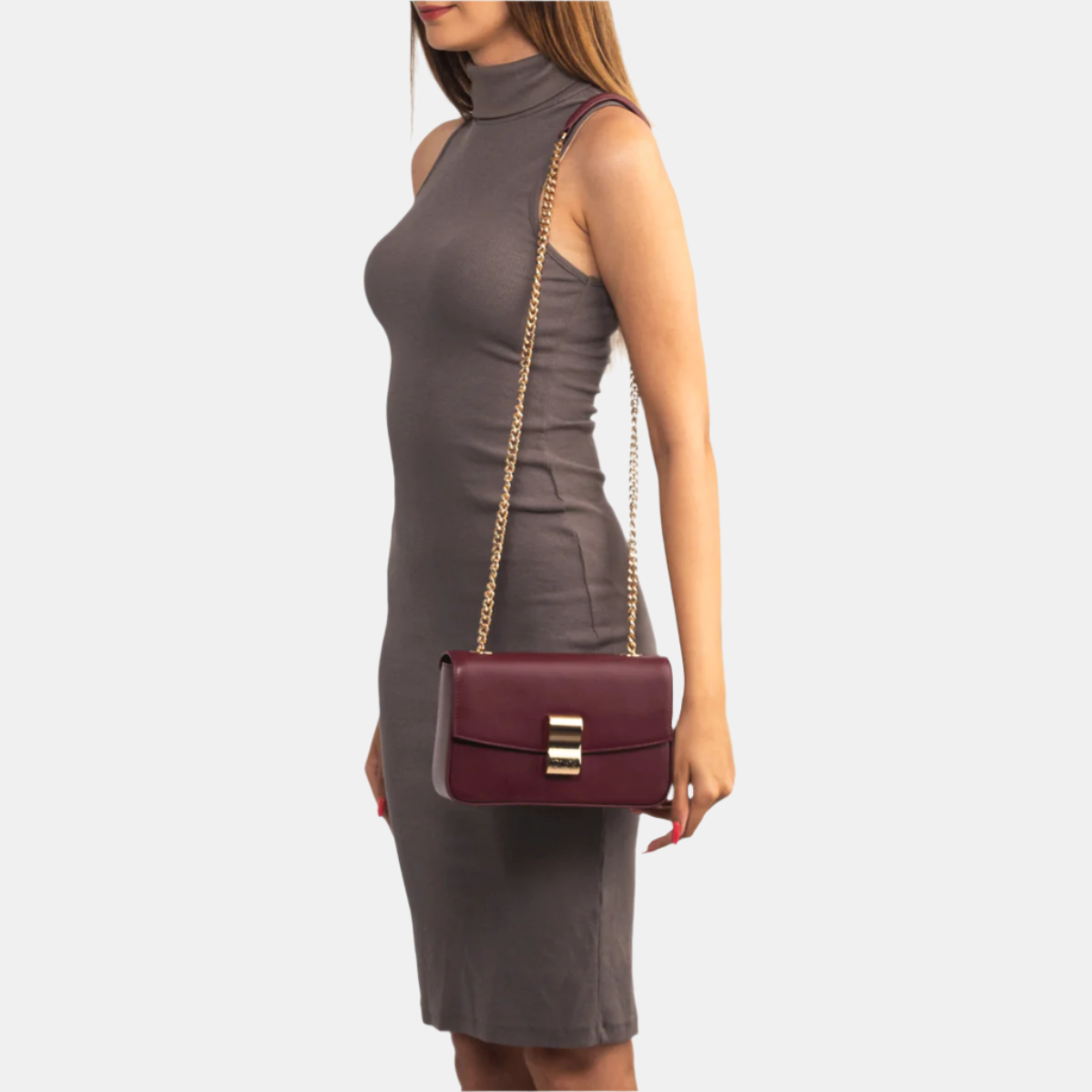 Renie Sling Bag#Color_Merlot