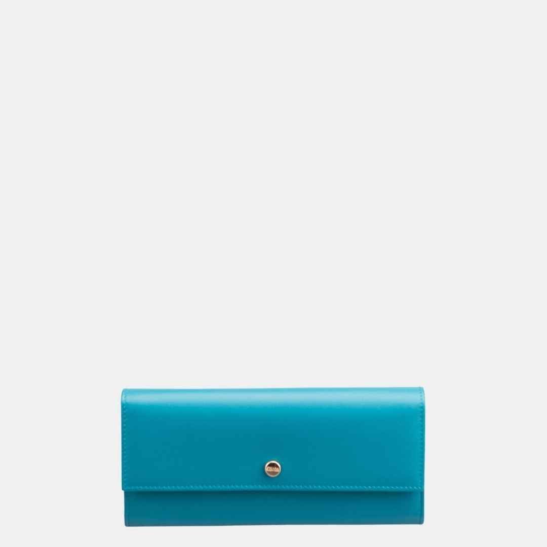 Juliet Flapover Clutch#Color_Teal Blue