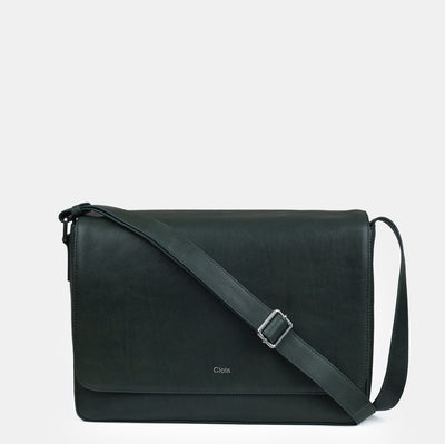 Louis Leather Messenger Bag