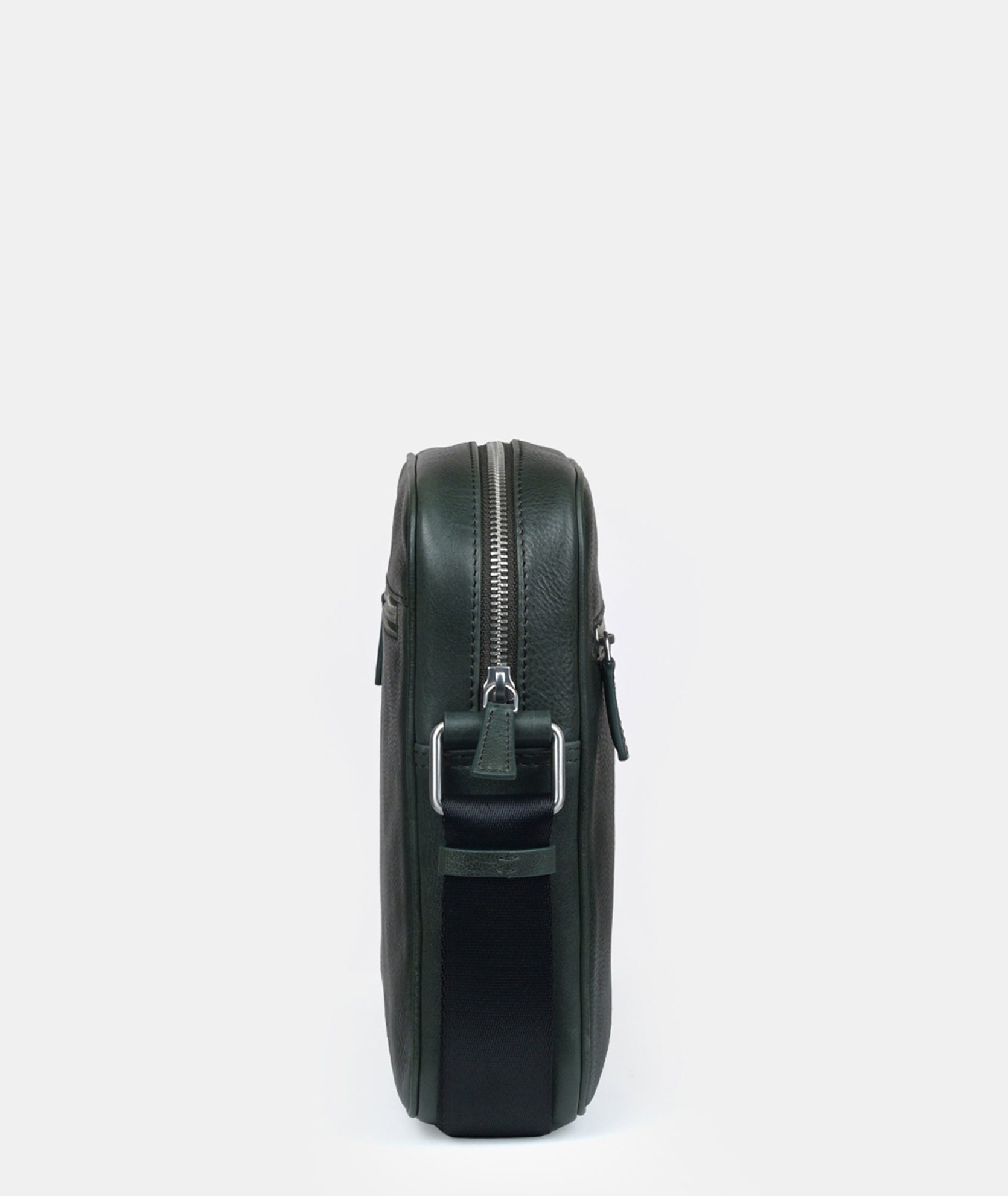 Louis Front Zip Leather Crossbody Bag