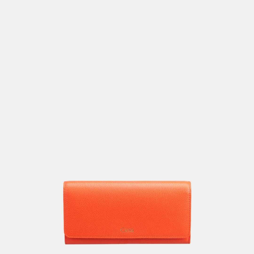 Ava Flapover Clutch#Color_Orange