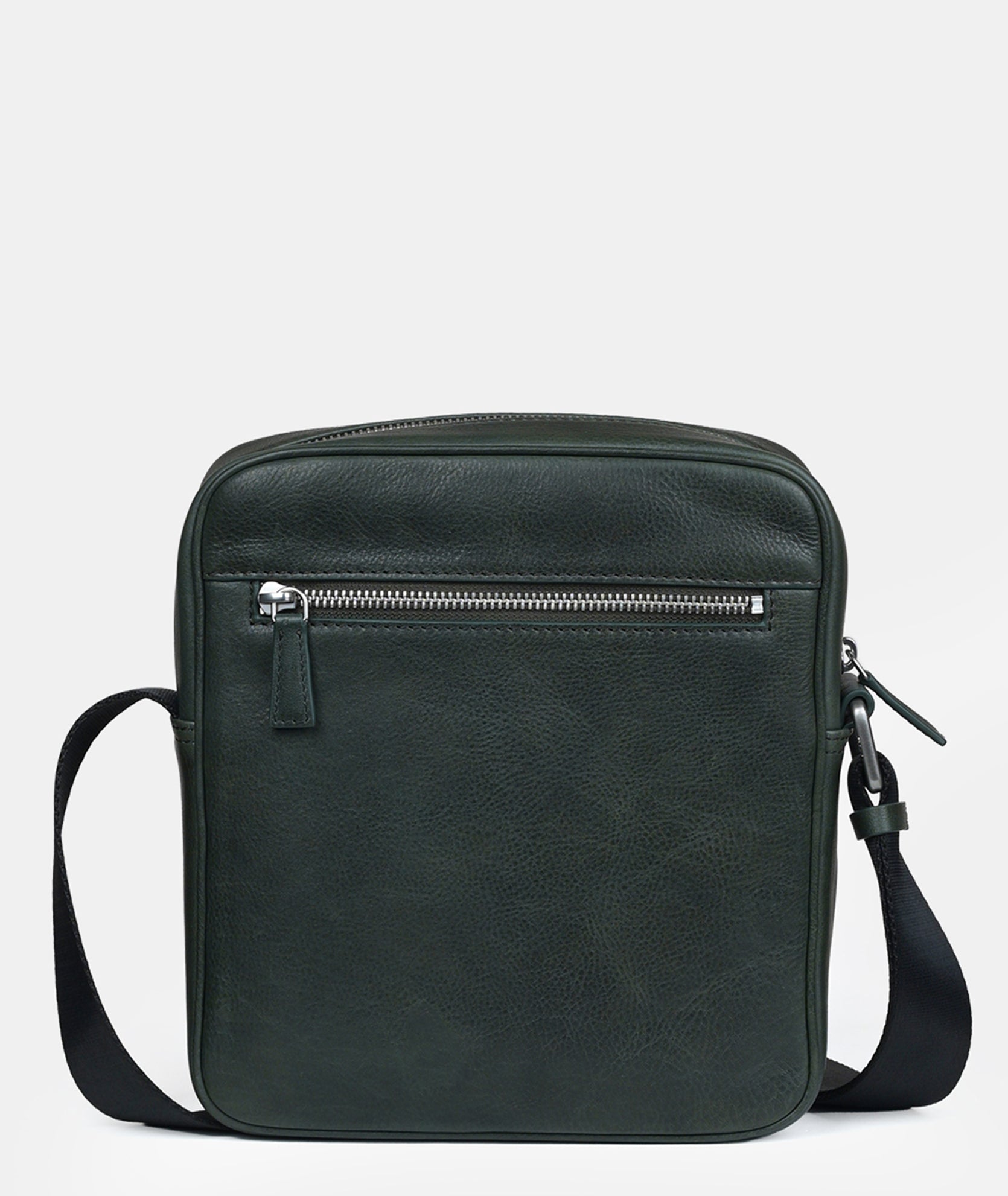 Louis Front Zip Leather Crossbody Bag