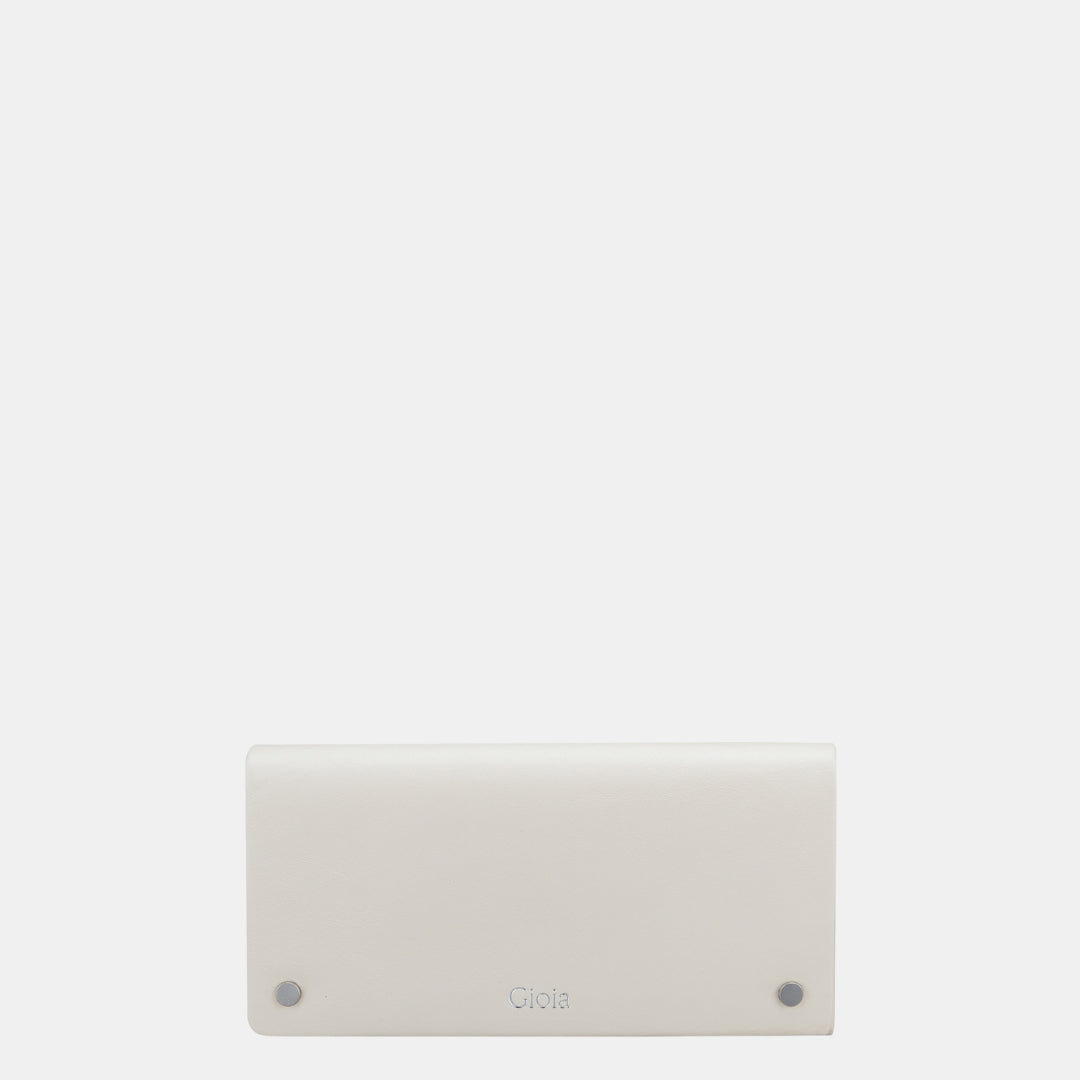 Felicita Flap-over Clutch#Color_Cream