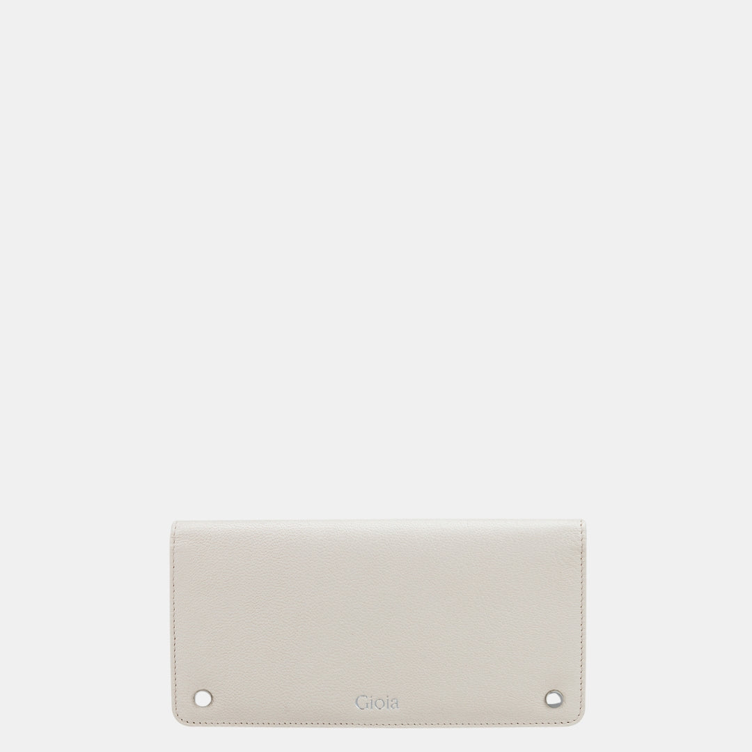 Evelina Flap-over Clutch#Color_Cream