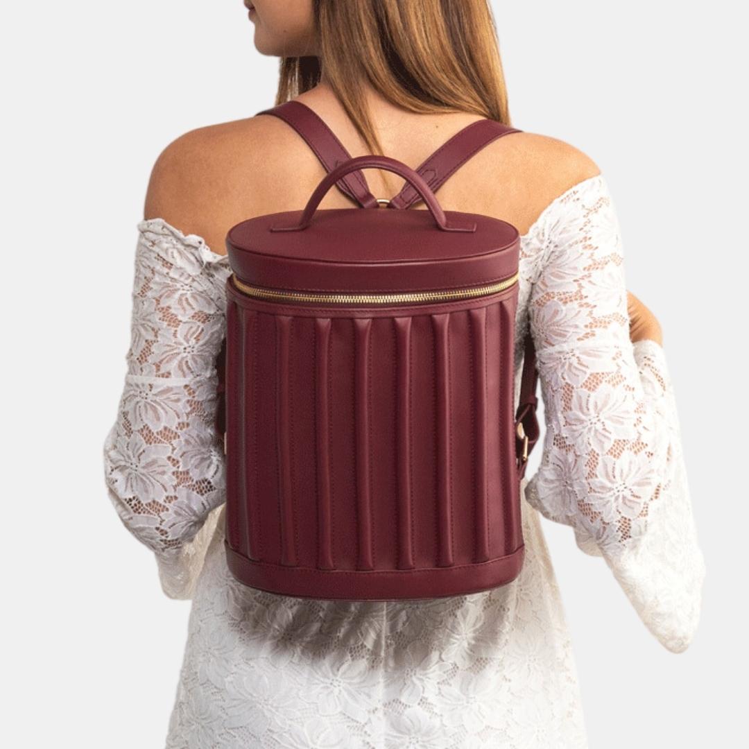 Drum Backpack#Color_Merlot