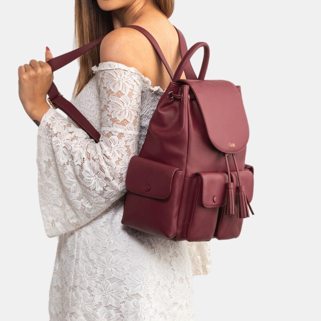 Oscar Backpack#Color_Merlot