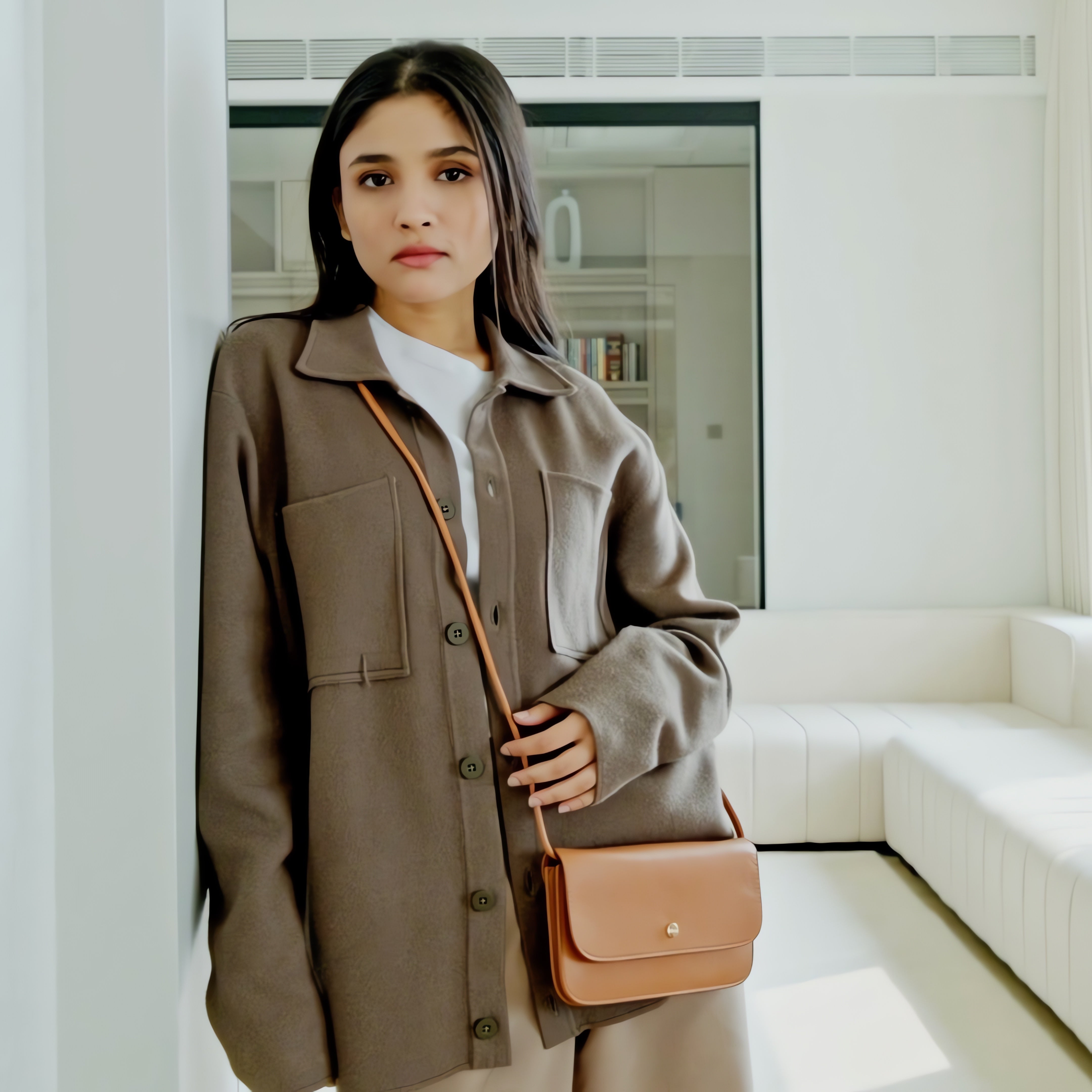 Pauline Mini Bag#Color_Tan