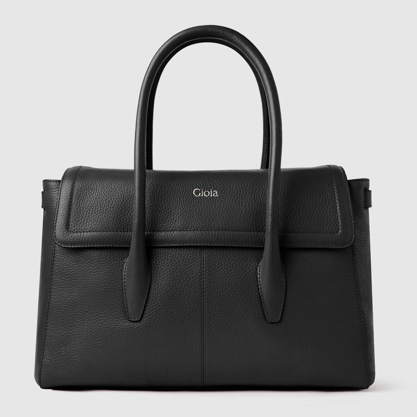 Anna Flapover Tote#Color_Black