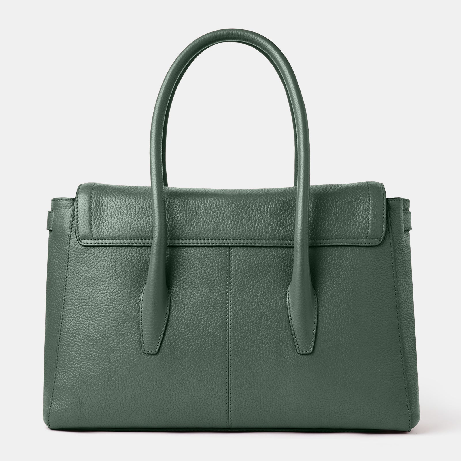 Anna Flapover Tote#Color_Dark Green