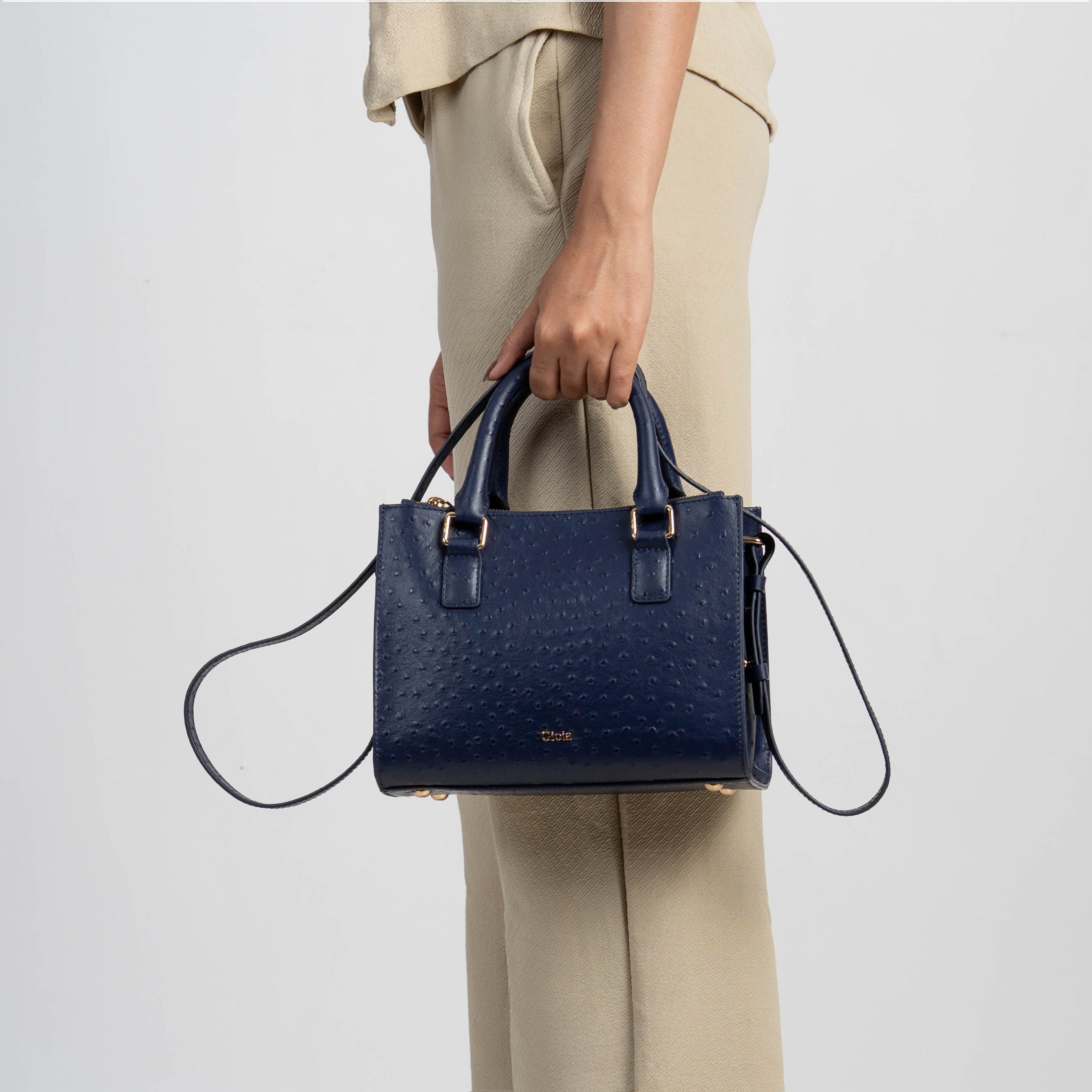 Celine Small Tote#Color_Navy