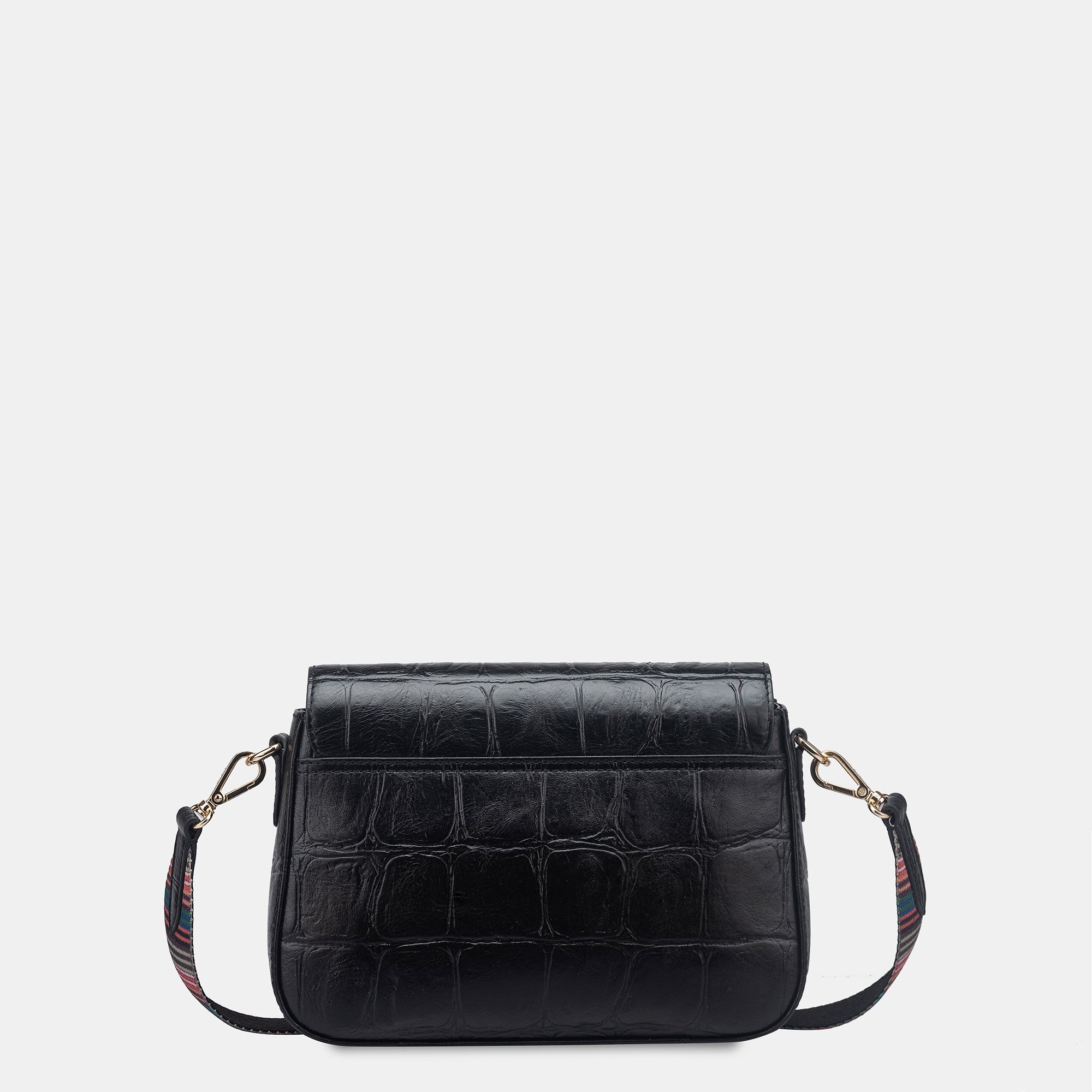 Claire Croco Embossed Leather Medium Multiway Bag
