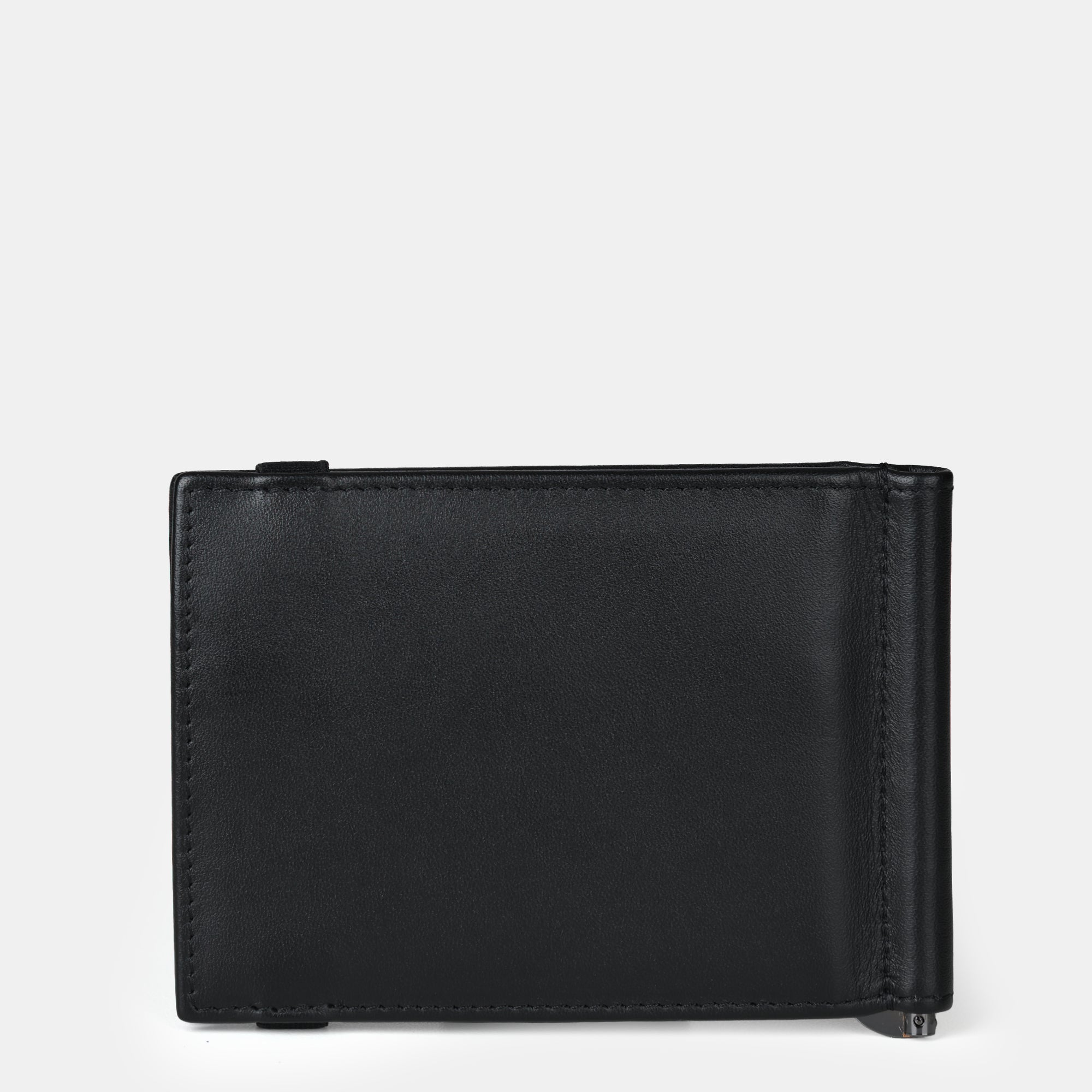 Enzo Leather Moneyclip Wallet 6cc#Color_Black