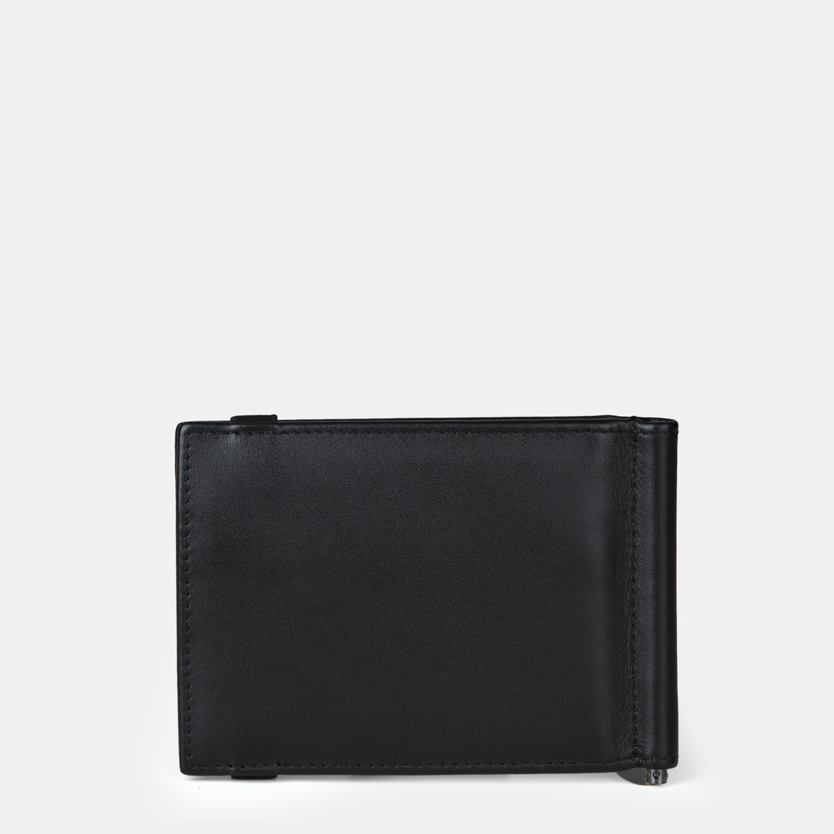 Enzo Leather Moneyclip Wallet 6cc#Color_Black