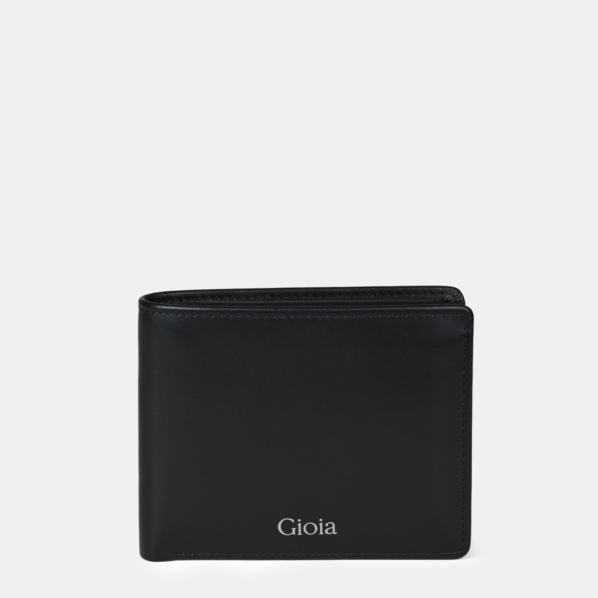 Enzo Leather Bifold Wallet 3cc with Coin Case#Color_Black