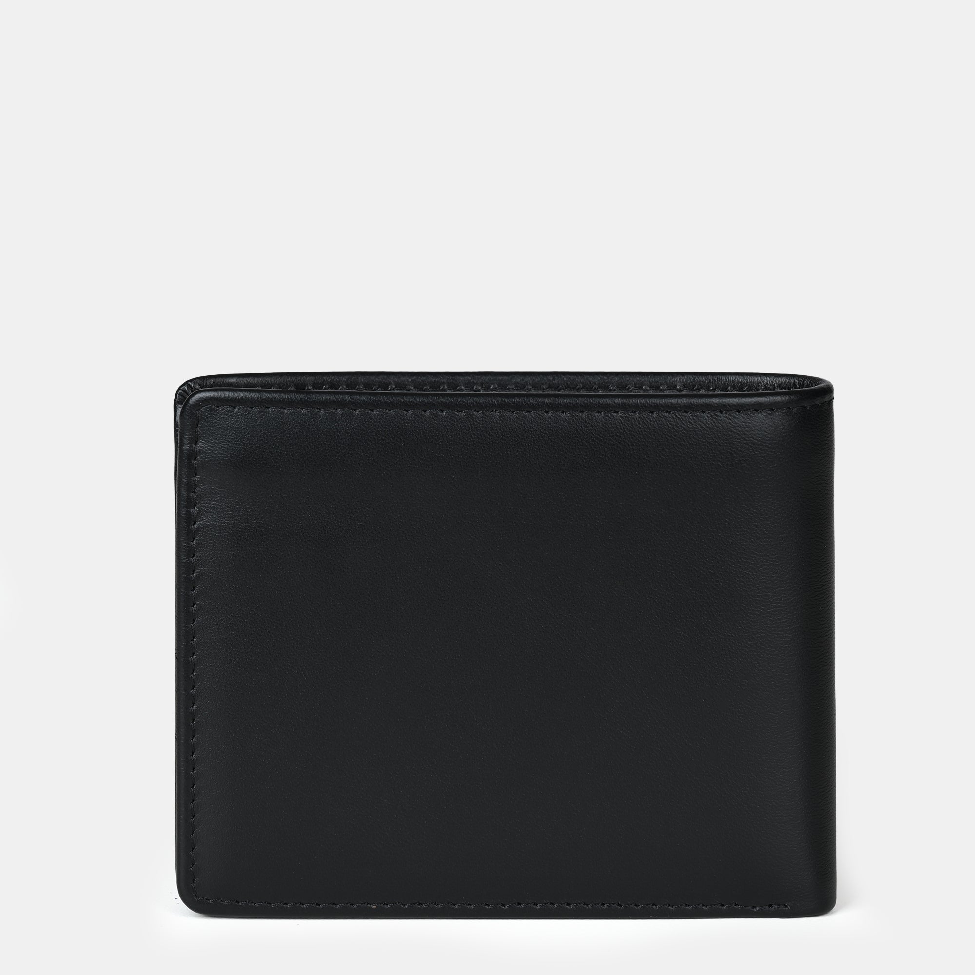 Enzo Leather Bifold Wallet 3cc with Coin Case#Color_Black