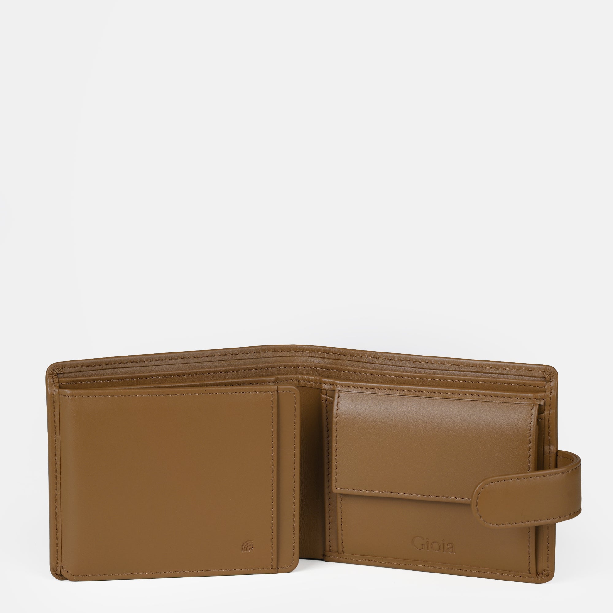 Multi Slot Leather Card Case#Color_Tan