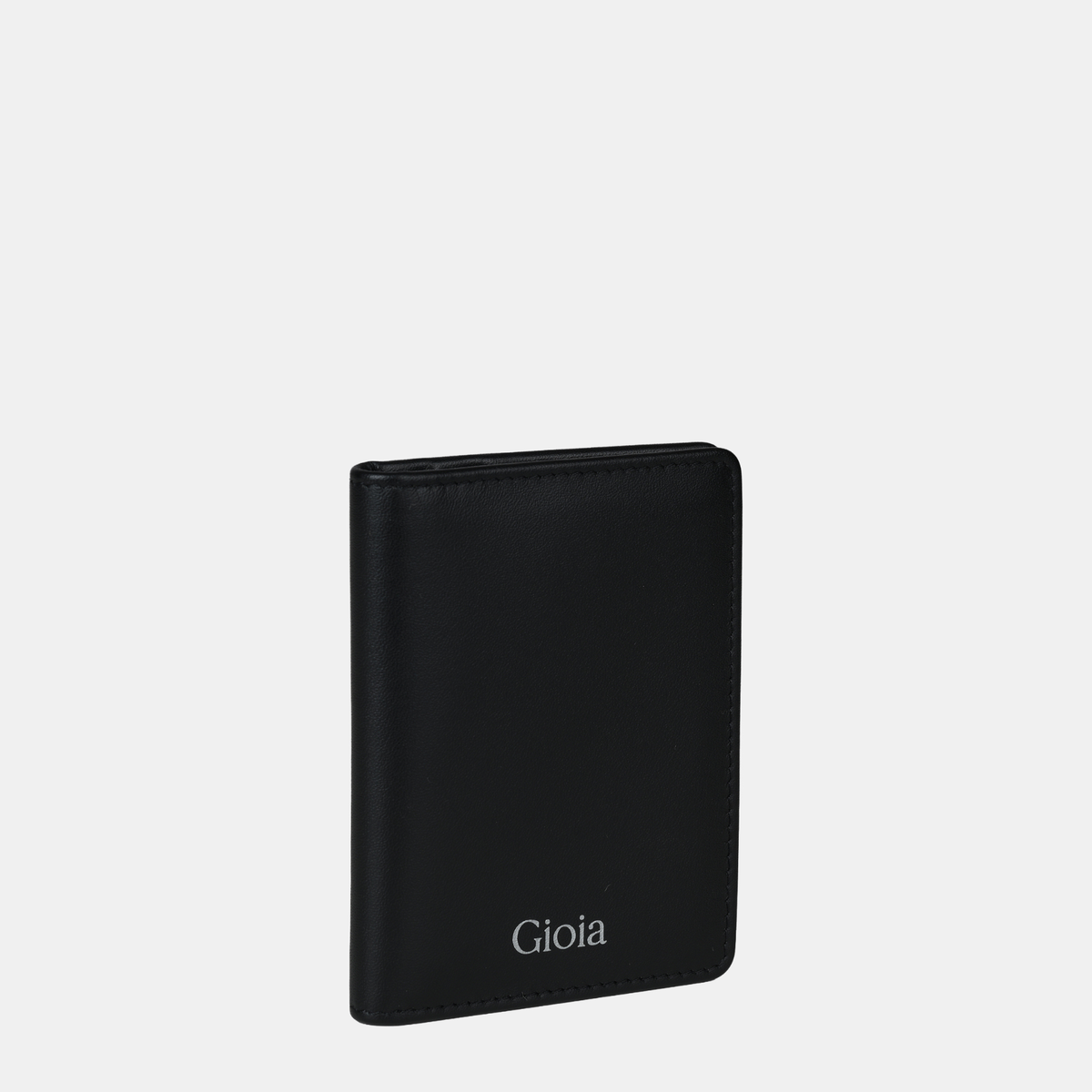 Enzo Leather Cardholder 3cc with ID slot#Color_BLACK