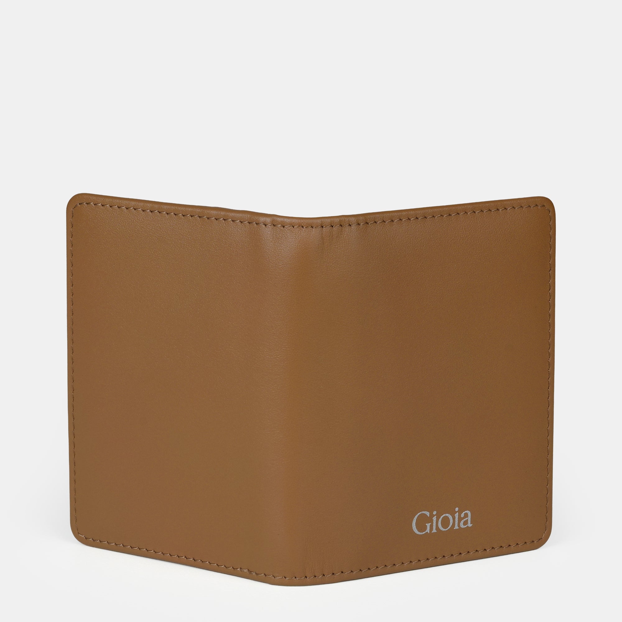 Enzo Leather Cardholder 3cc with ID slot#Color_Tan