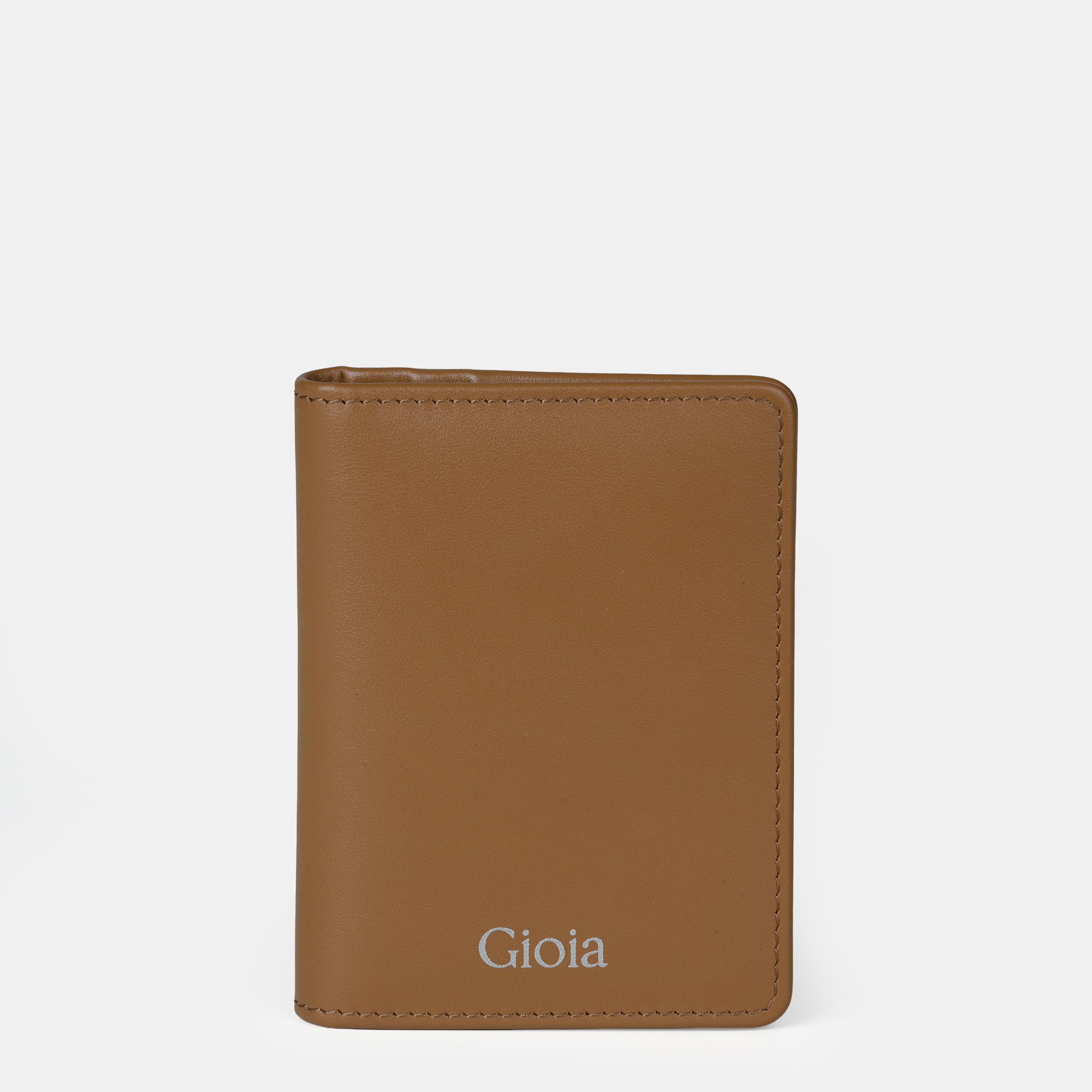 Enzo Leather Cardholder 3cc with ID slot#Color_Tan