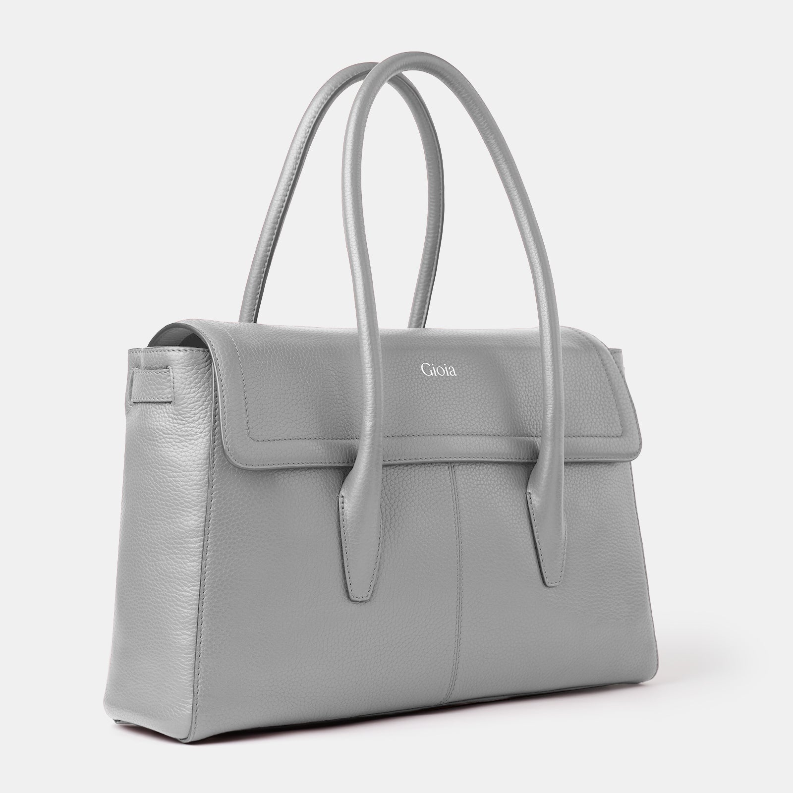 Anna Flapover Tote#Color_Grey