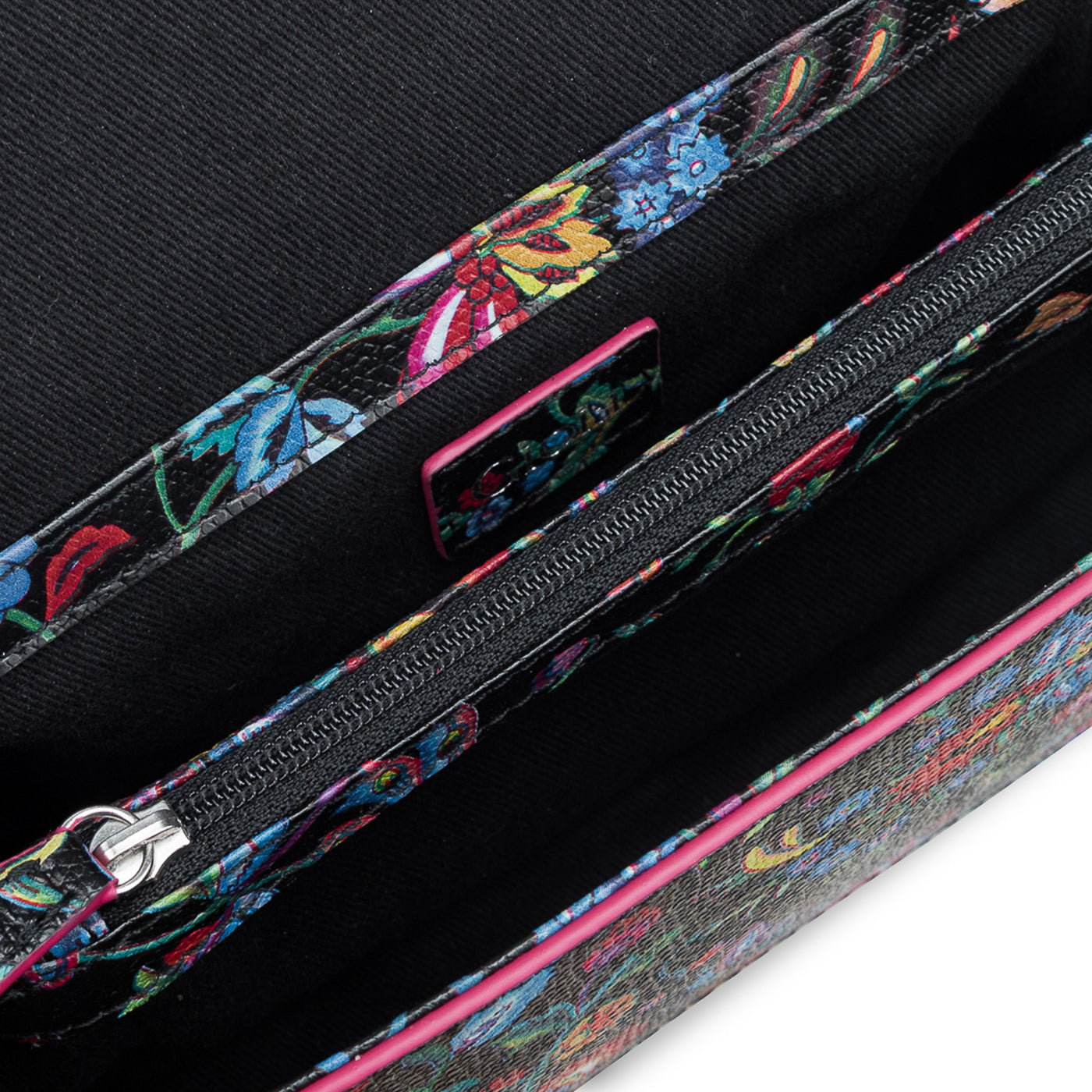 Alice mini crossbody#Color_Black/Pink