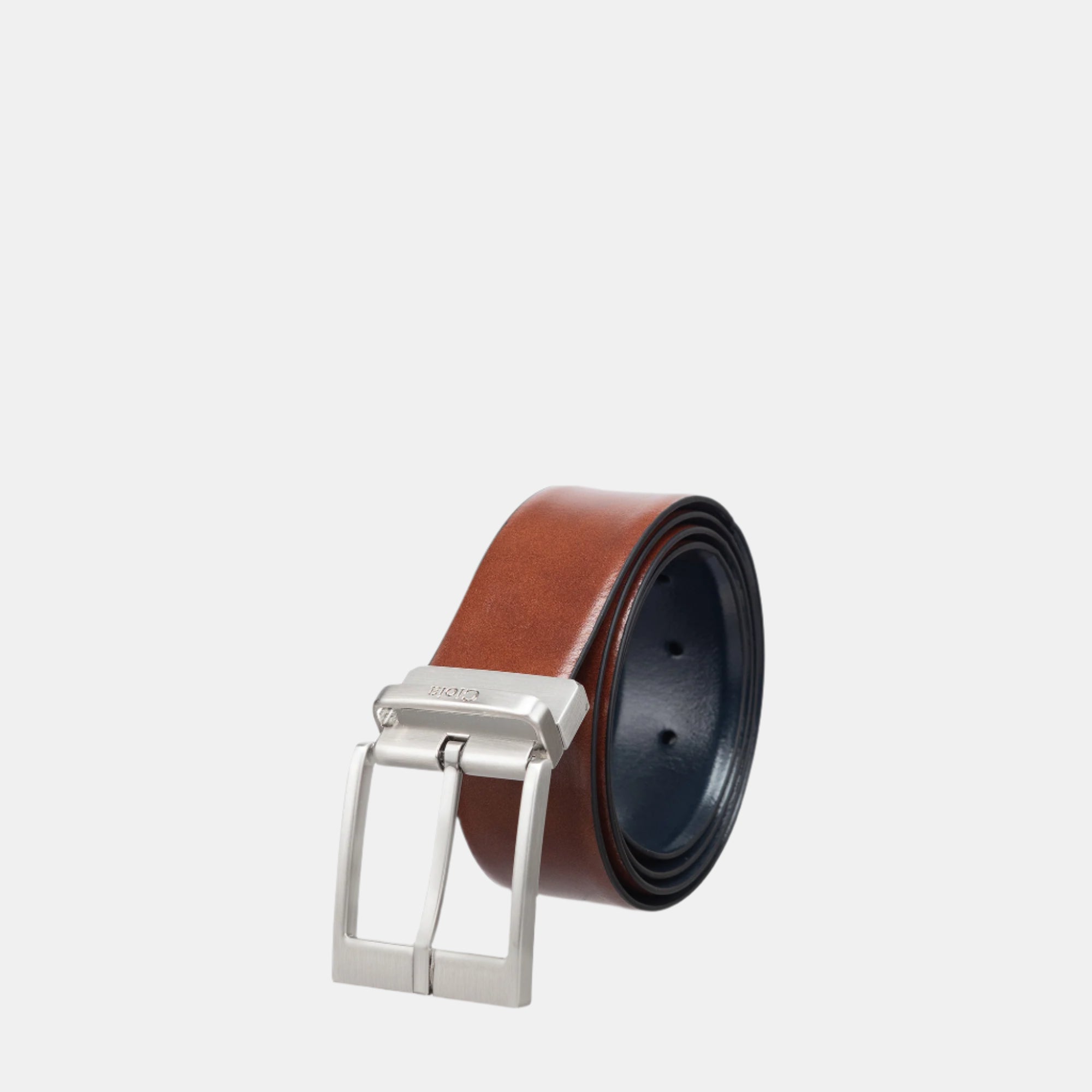 Alaska 4 cm Wide Belt#Color_Navy Tan