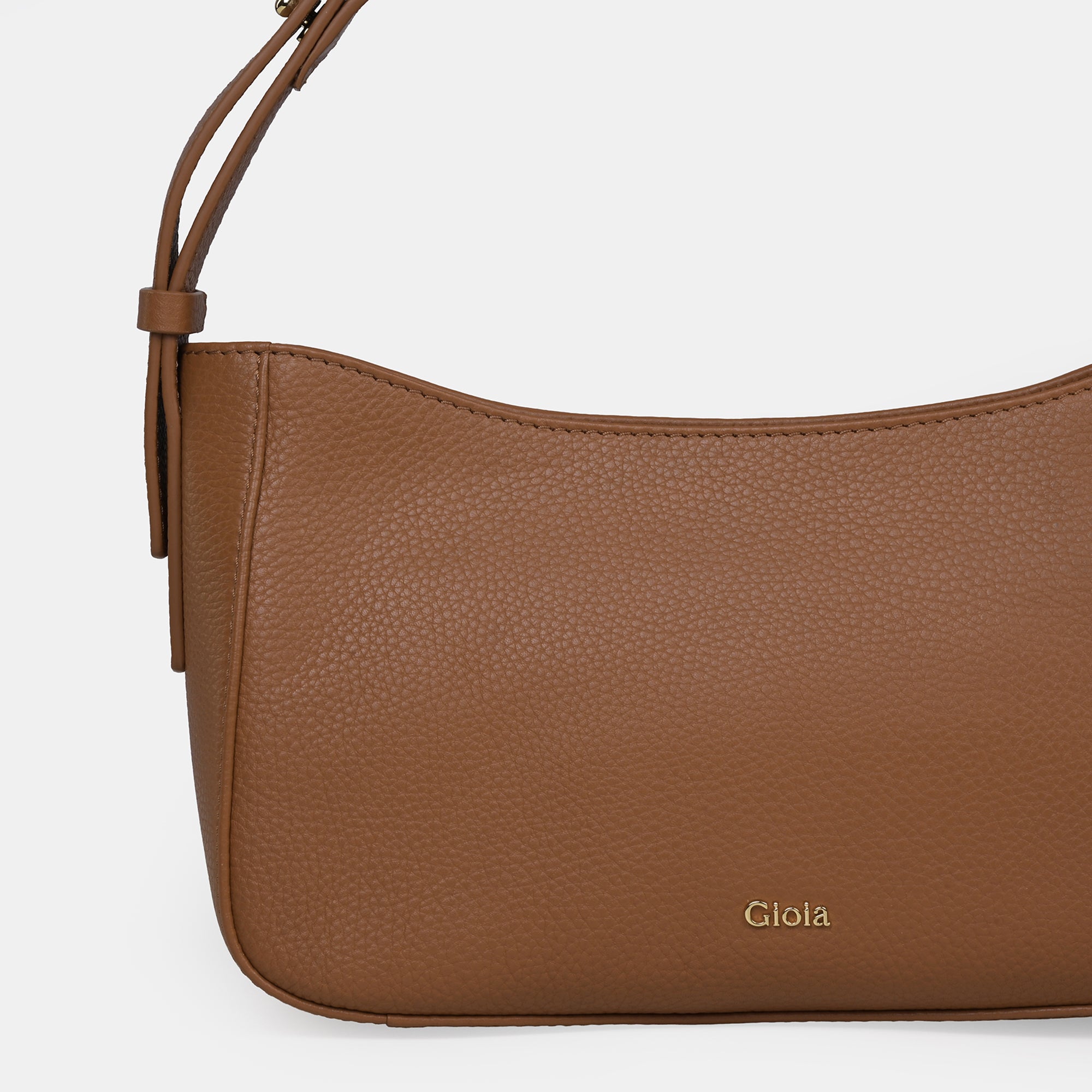 Alma-R Small Shoulder Bag#Color_Tan